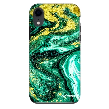 Etui na Apple iPhone XR - Green Gold