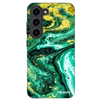 Etui na Samsung Galaxy S23 5G - Green Gold