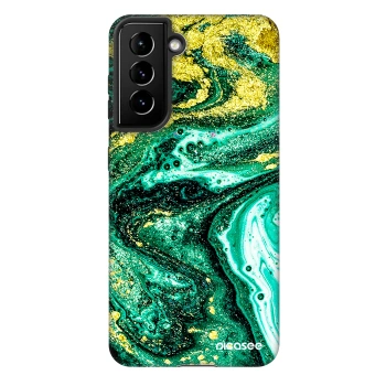 Etui na Samsung Galaxy S21 FE 5G - Green Gold