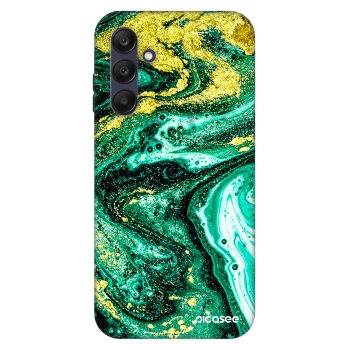 Picasee Fashion Case na Samsung Galaxy A25 A256B 5G - Green Gold