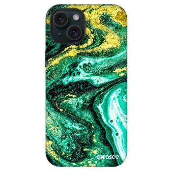 Picasee Fashion Case MagSafe na Apple iPhone 15 - Green Gold