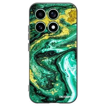 Picasee silikonowe czarne etui na Xiaomi 17 - Green Gold