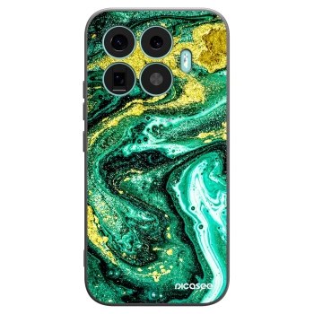 Picasee silikonowe czarne etui na Xiaomi 17T - Green Gold