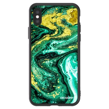Picasee ULTIMATE CASE na Apple iPhone X/XS - Green Gold