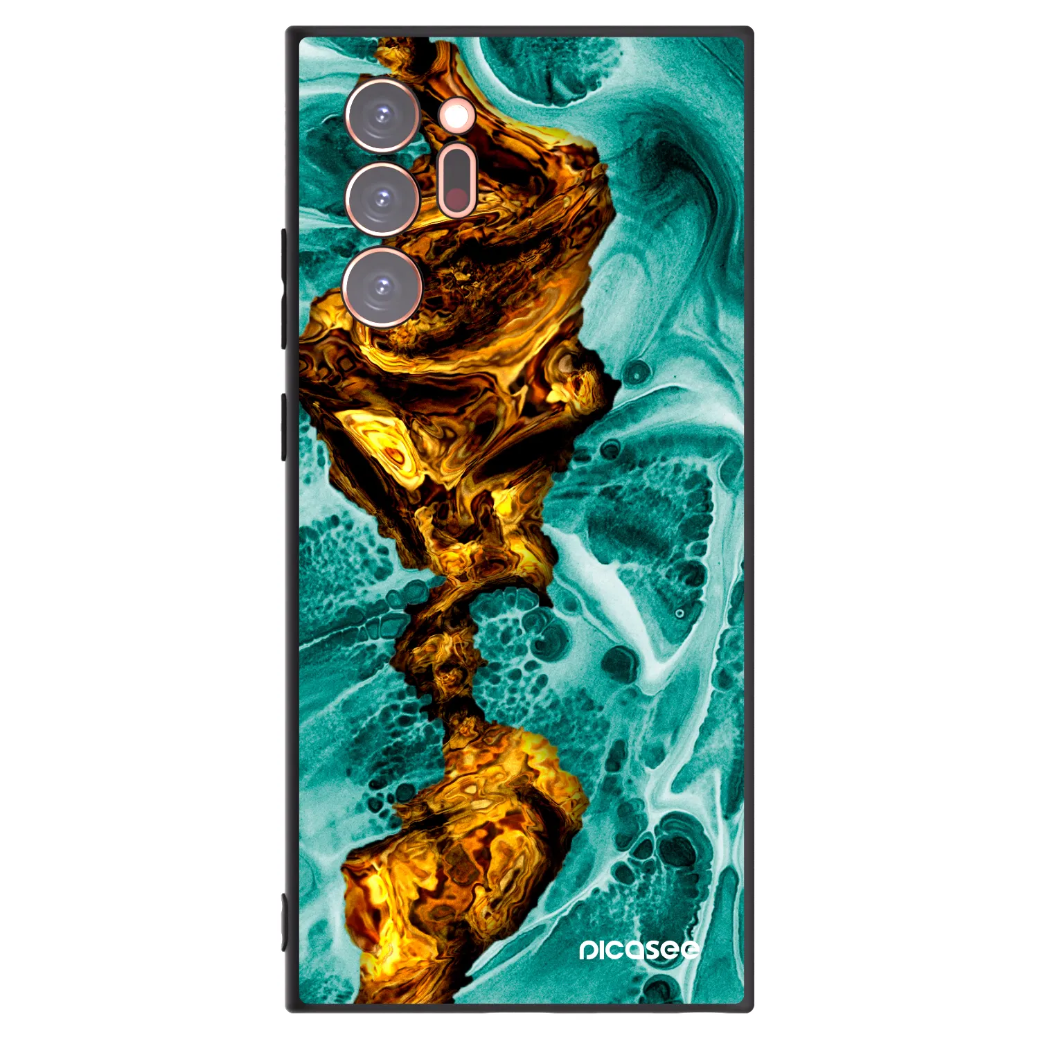 Picasee silikonowe czarne etui na Samsung Galaxy Note 20 Ultra - Goldsky