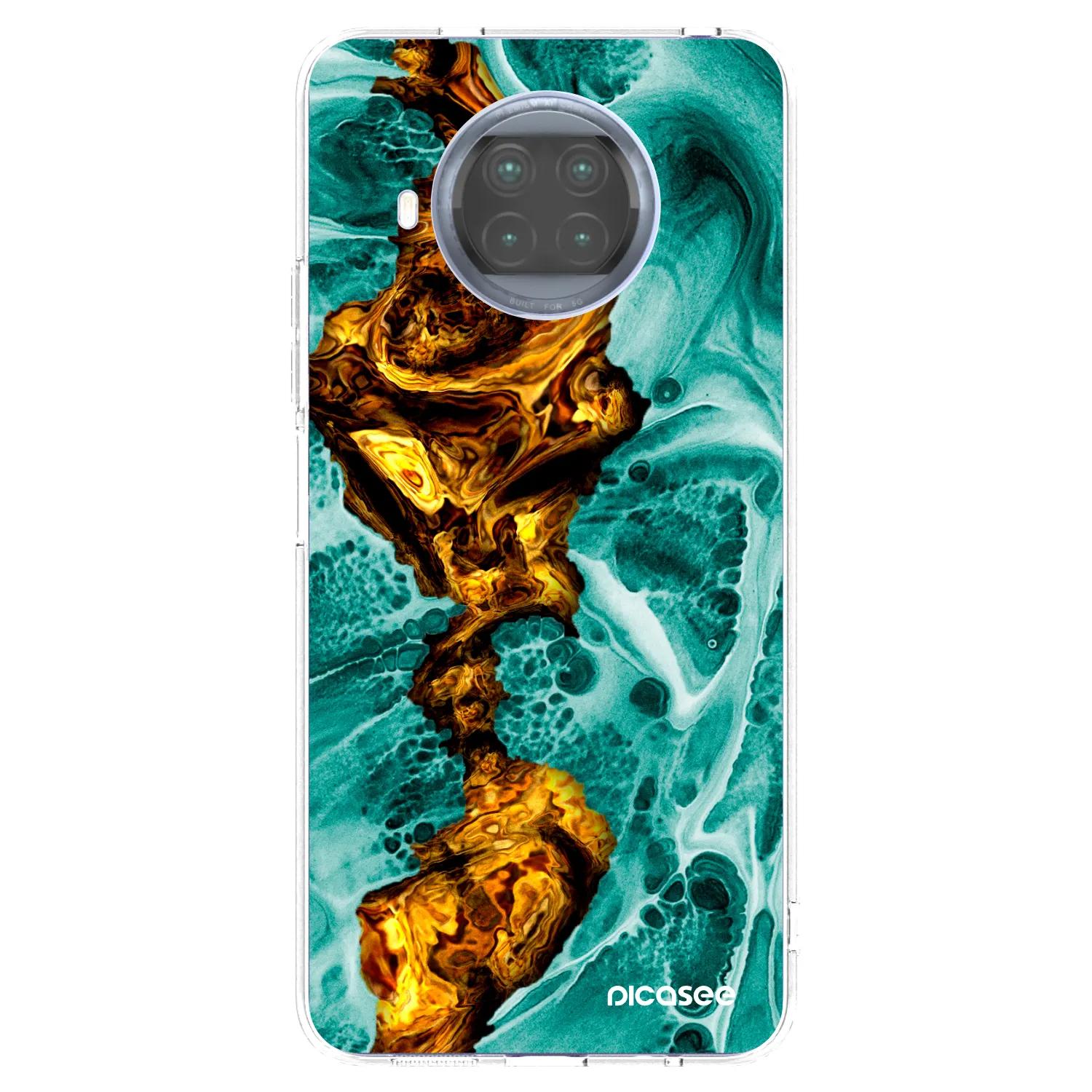 Picasee silikonowe przeźroczyste etui na Xiaomi Mi 10T Lite - Goldsky