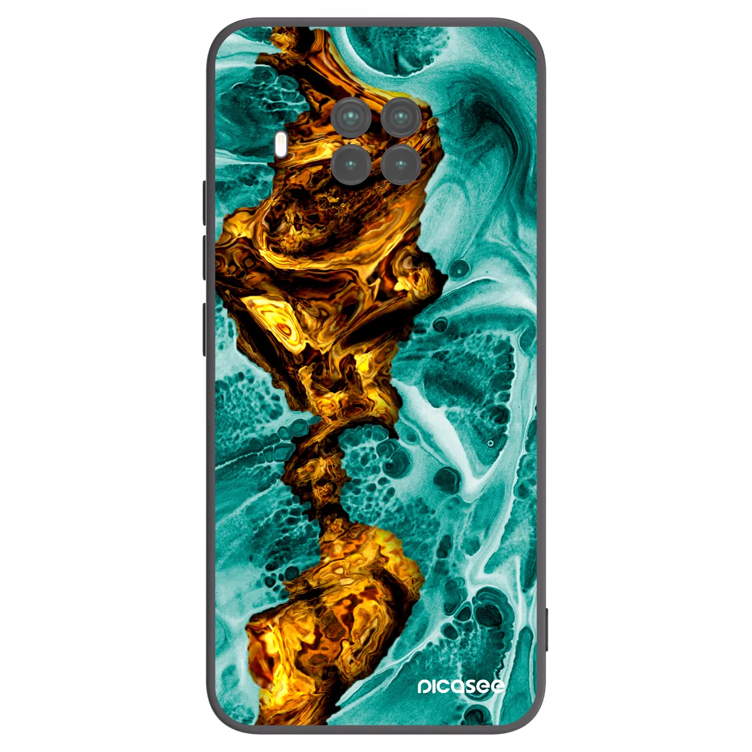 Picasee silikonowe czarne etui na Xiaomi Mi 10T Lite - Goldsky