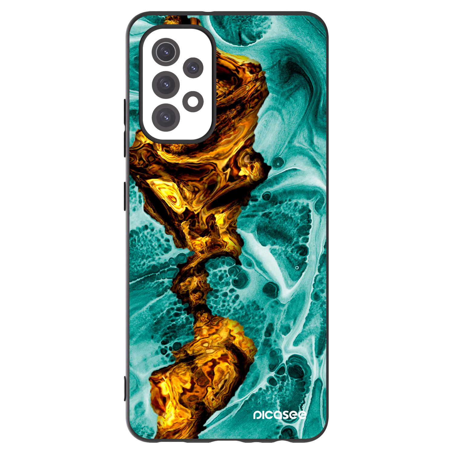 Picasee silikonowe czarne etui na Samsung Galaxy A32 5G A326B - Goldsky