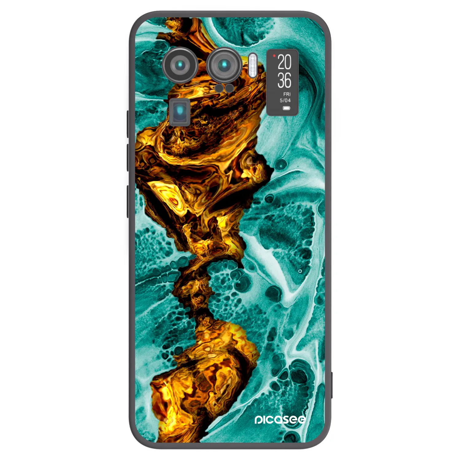 Picasee silikonowe czarne etui na Xiaomi Mi 11 Ultra - Goldsky