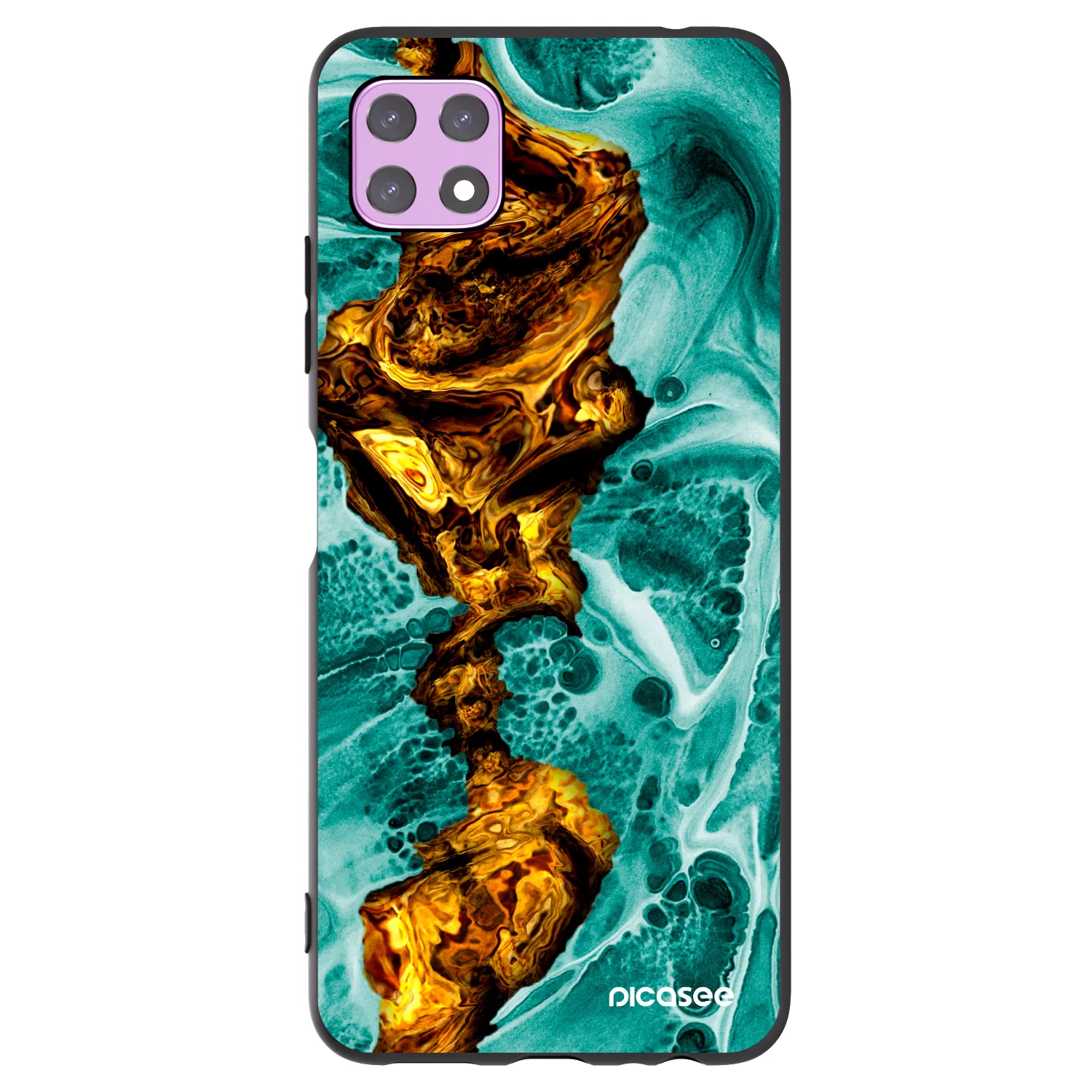 Picasee silikonowe czarne etui na Samsung Galaxy A22 A226B 5G - Goldsky