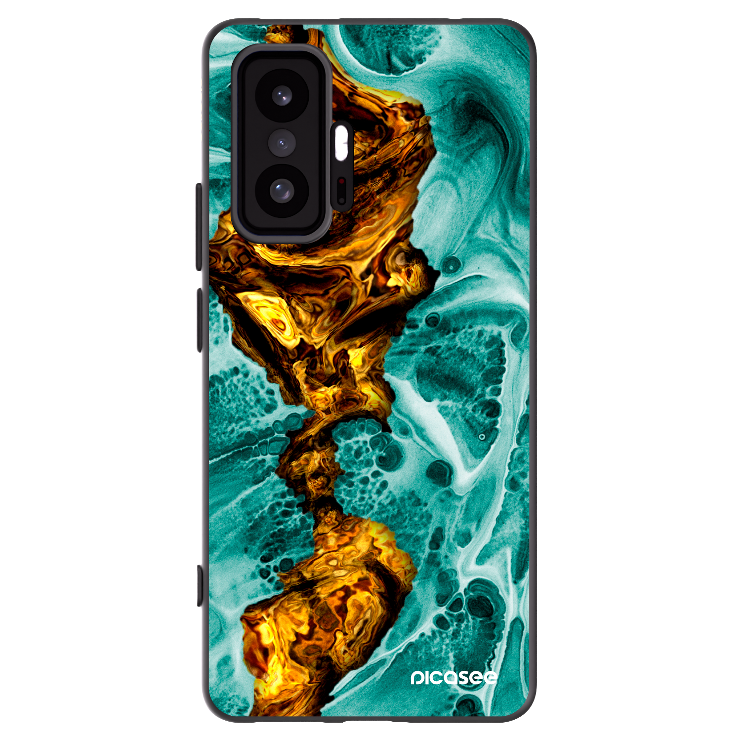 Picasee silikonowe czarne etui na Xiaomi 11T - Goldsky