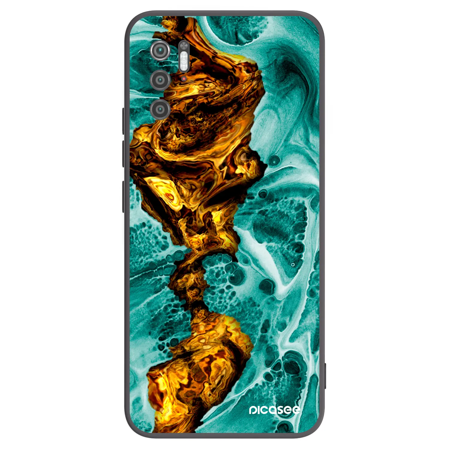 Picasee silikonowe czarne etui na Xiaomi Poco M3 Pro 5G - Goldsky