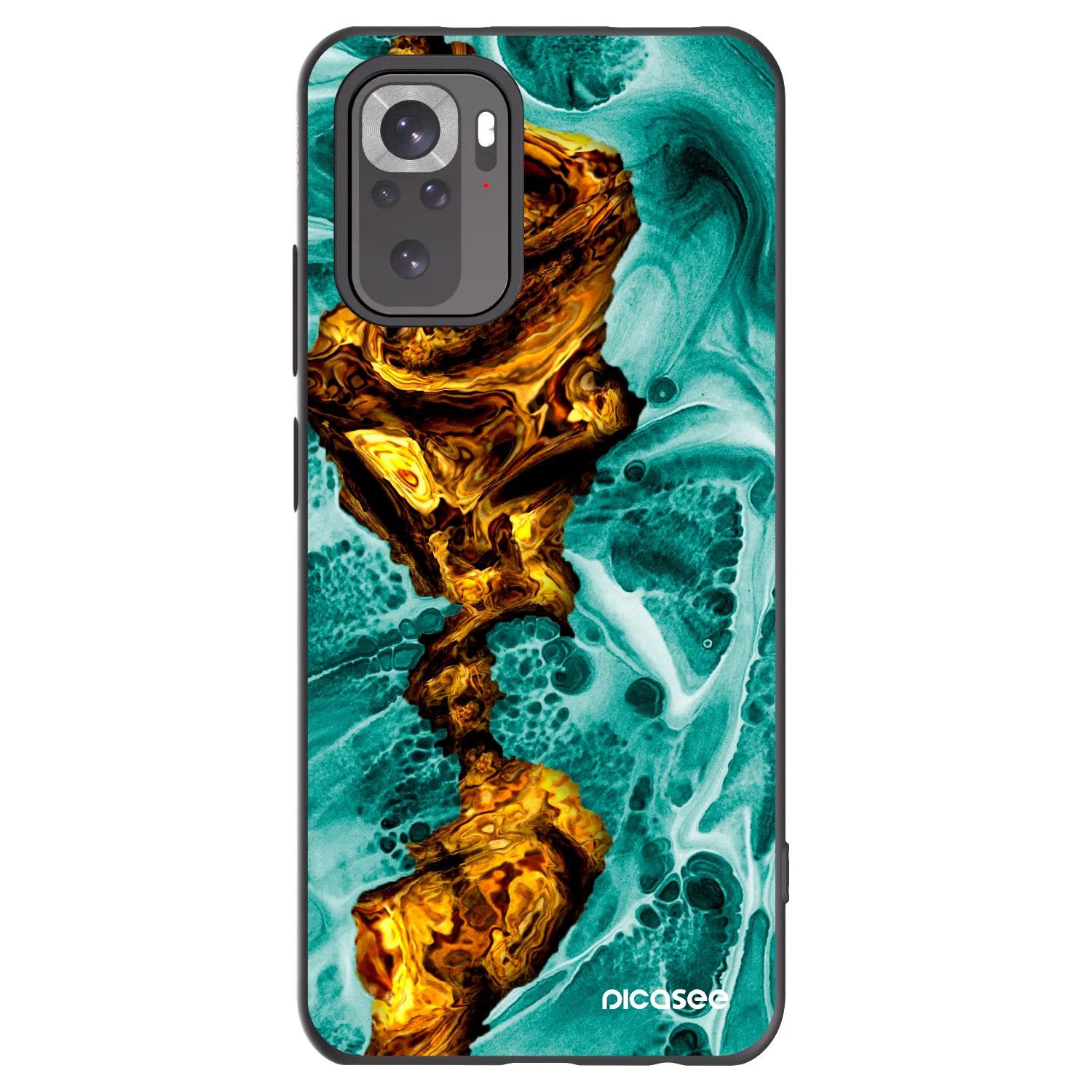 Picasee silikonowe czarne etui na Xiaomi Redmi Note 11S 4G - Goldsky