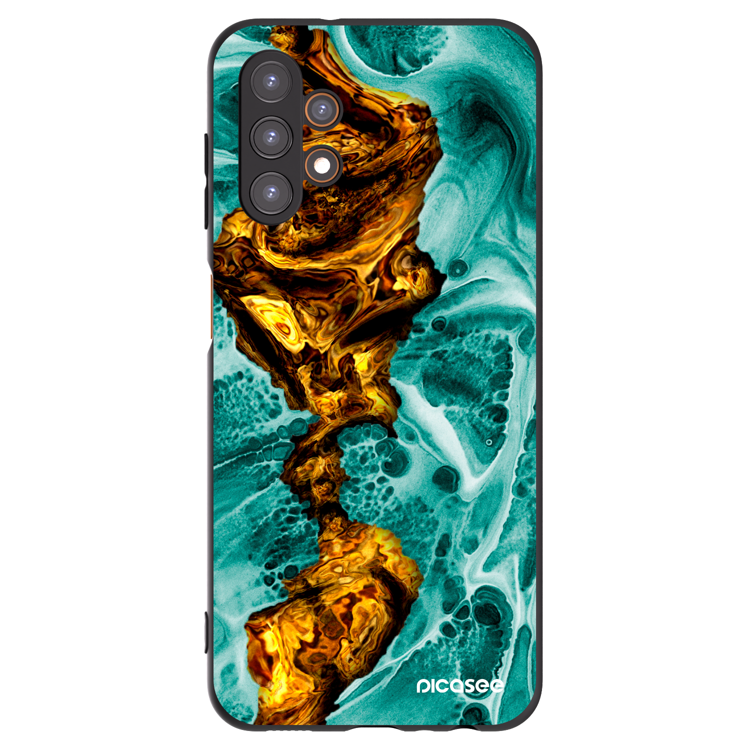 Picasee silikonowe czarne etui na Samsung Galaxy A13 4G A135 - Goldsky