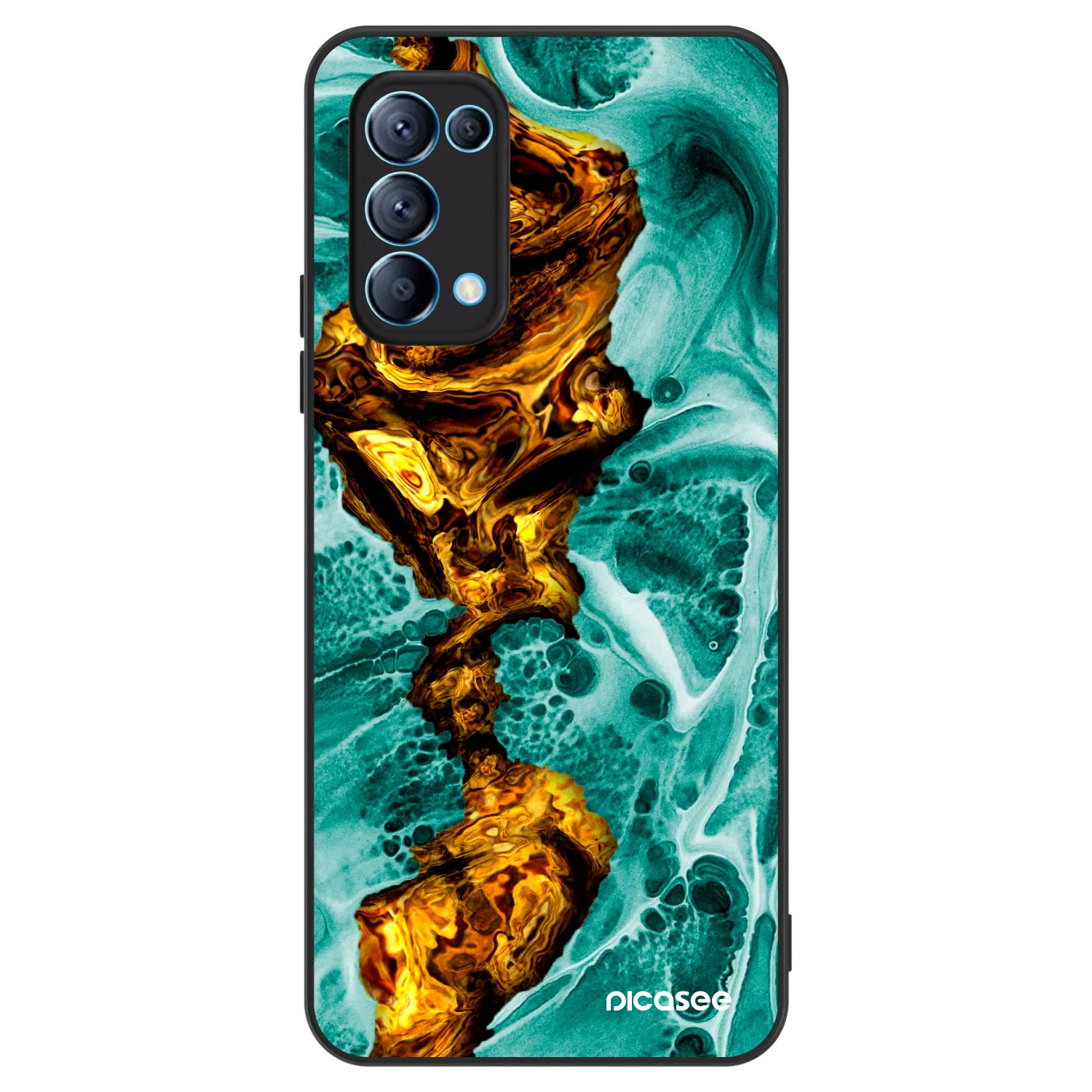Picasee ULTIMATE CASE na OPPO Reno 5 5G - Goldsky