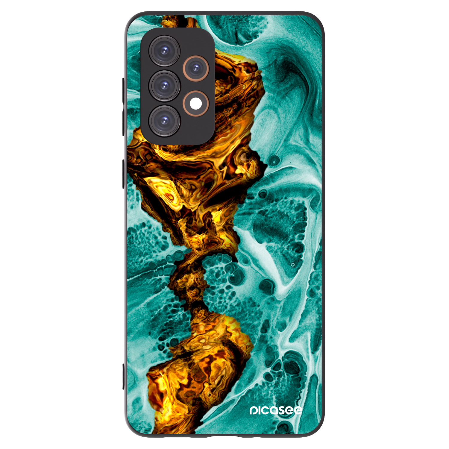 Picasee silikonowe czarne etui na Samsung Galaxy A33 5G A336 - Goldsky
