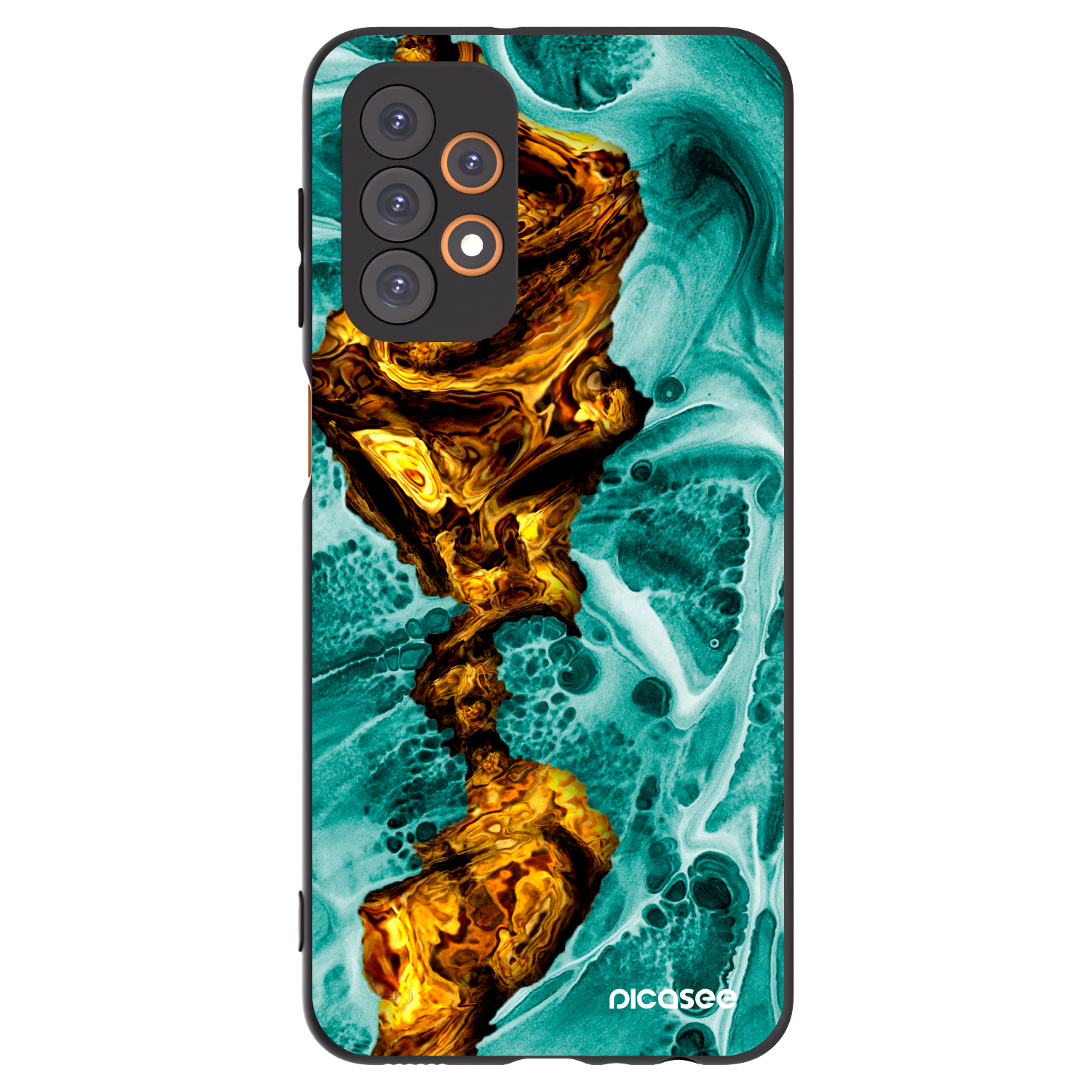Picasee silikonowe czarne etui na Samsung Galaxy A23 A236B 5G - Goldsky
