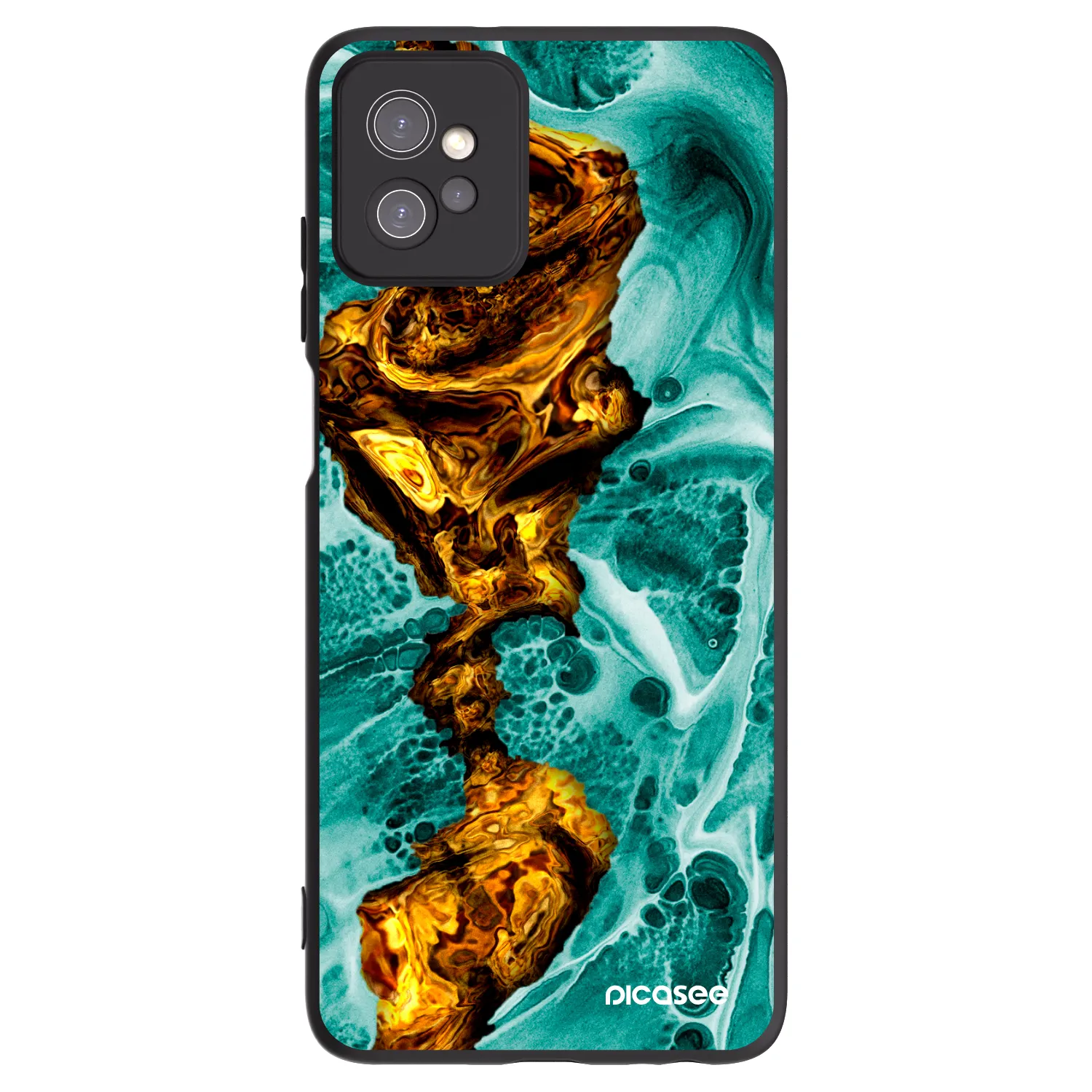 Picasee silikonowe czarne etui na Motorola Moto G32 - Goldsky
