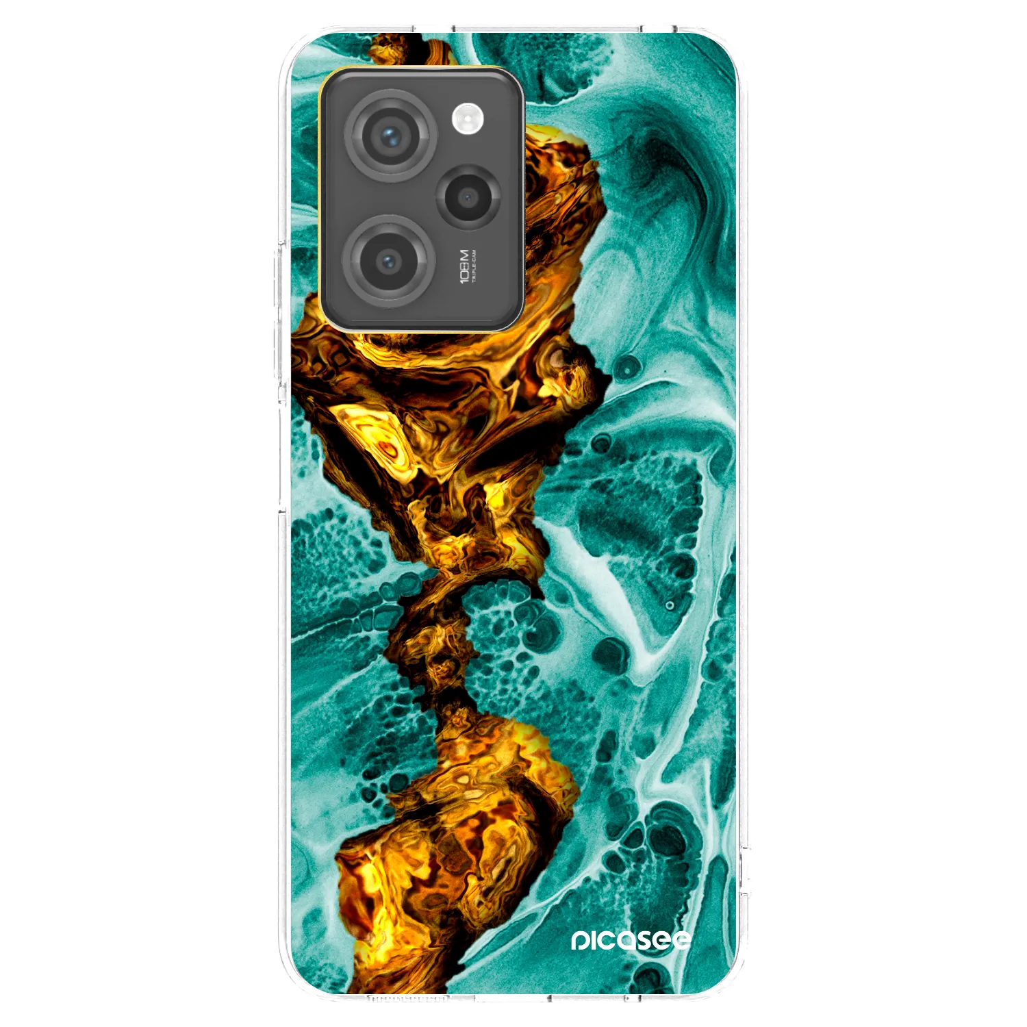 Picasee silikonowe czarne etui na Xiaomi Poco X5 Pro - Goldsky