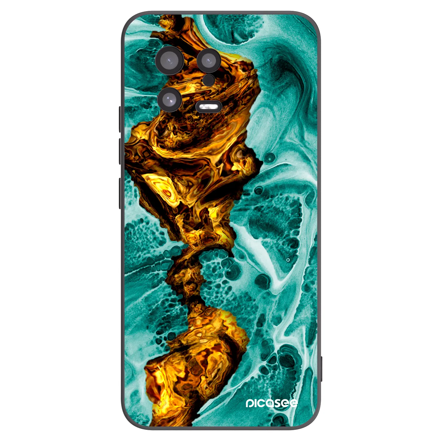 Picasee silikonowe czarne etui na Xiaomi 13 - Goldsky