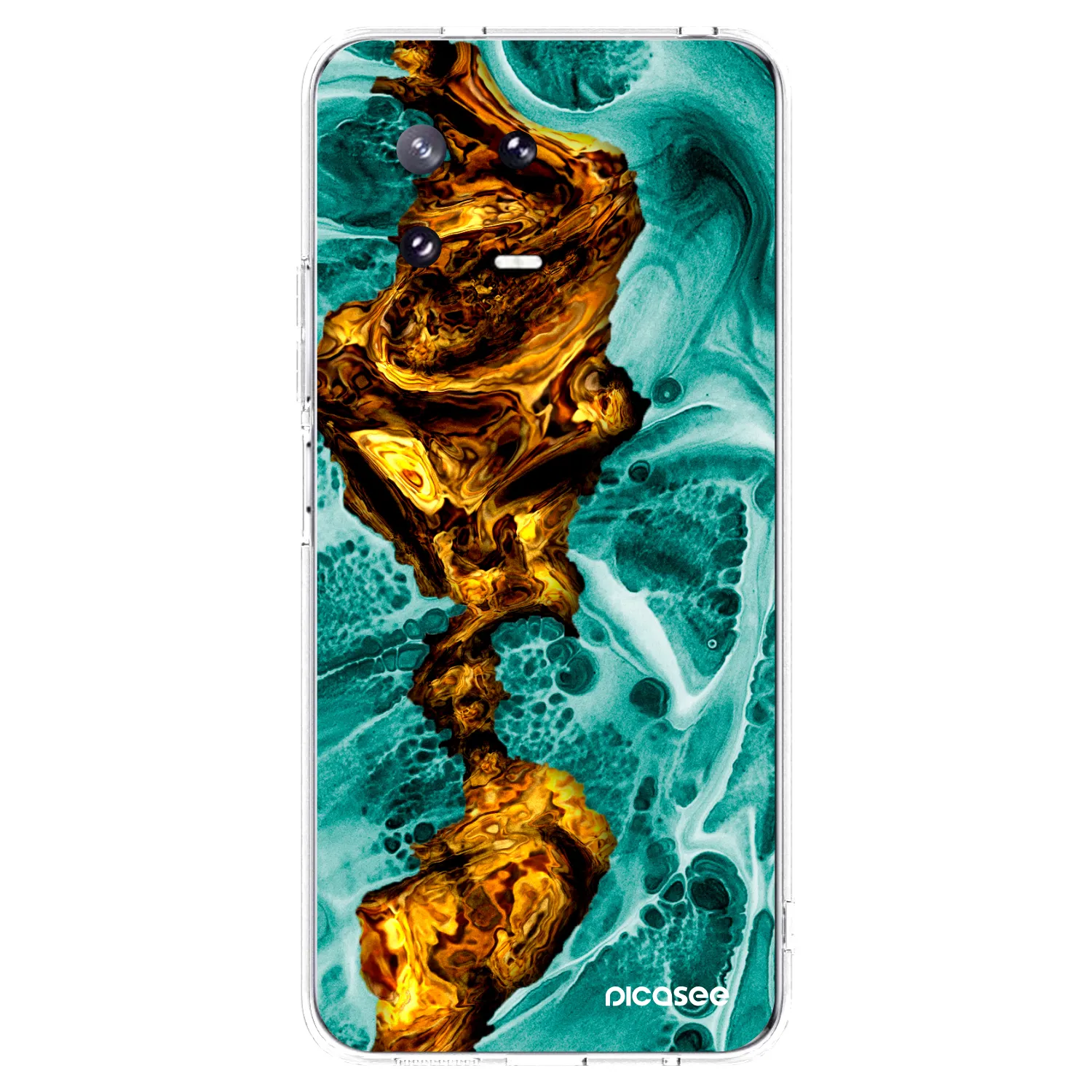 Picasee silikonowe przeźroczyste etui na Xiaomi 13 Pro - Goldsky