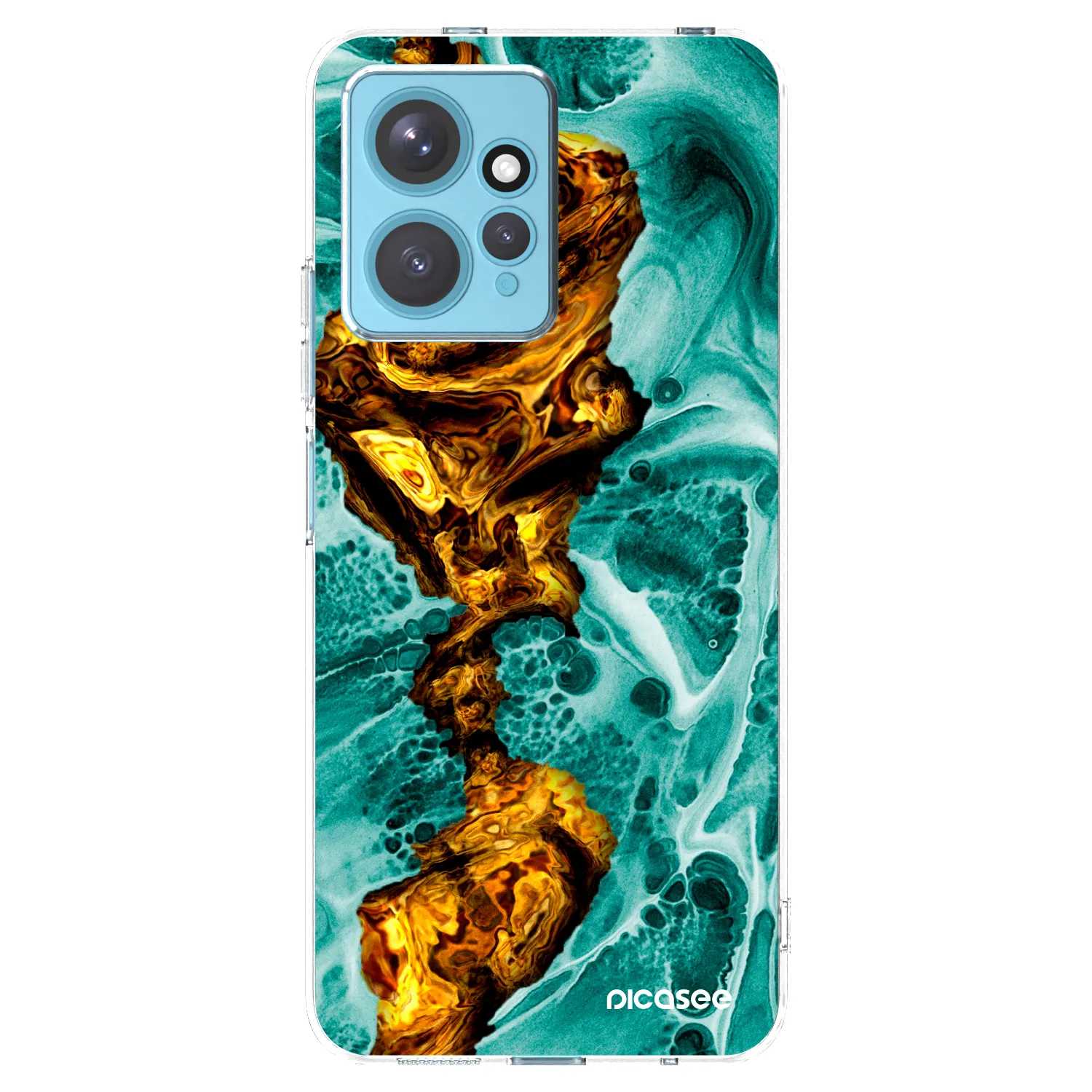 Picasee silikonowe przeźroczyste etui na Xiaomi Redmi Note 12 4G - Goldsky