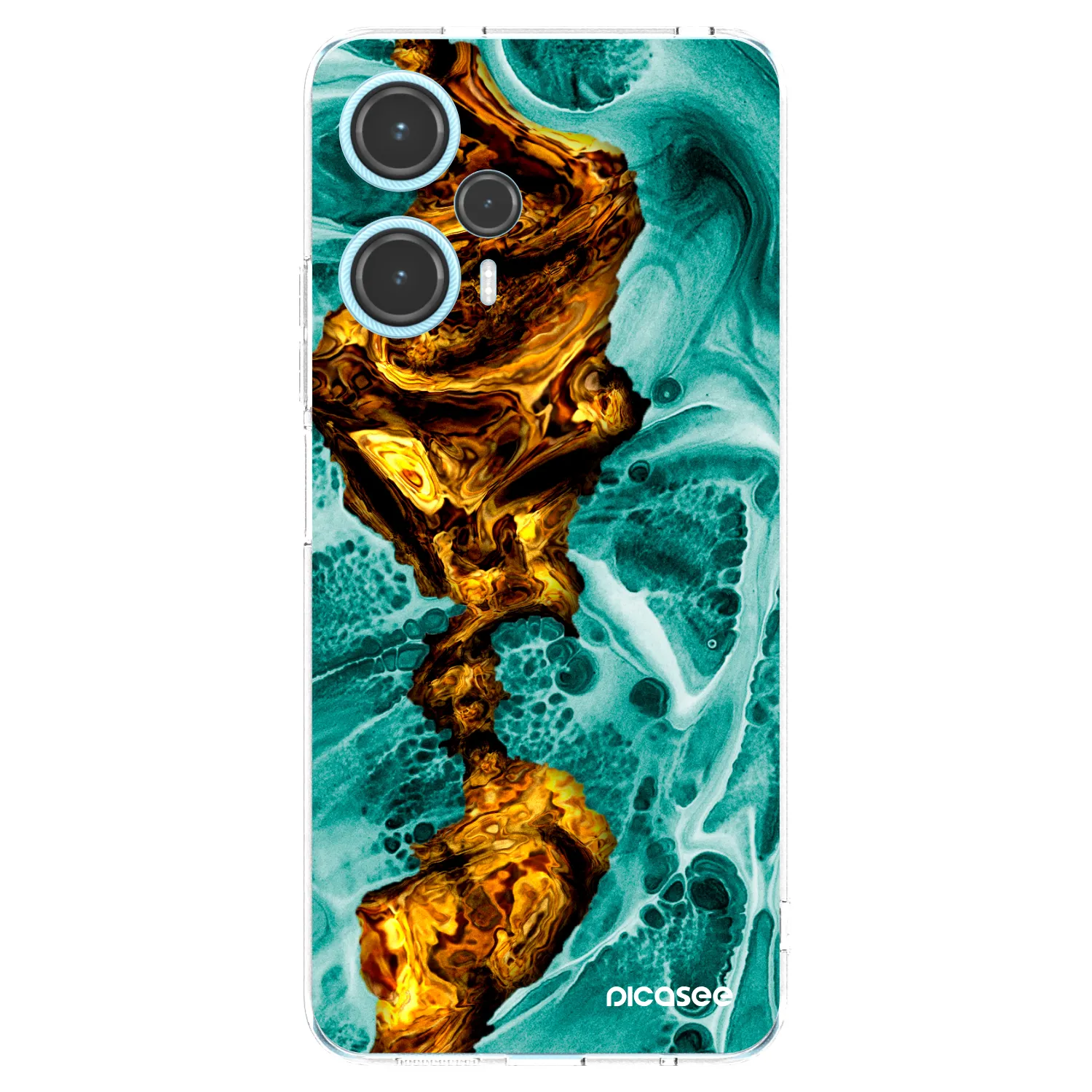 Picasee silikonowe przeźroczyste etui na Xiaomi Poco F5 - Goldsky