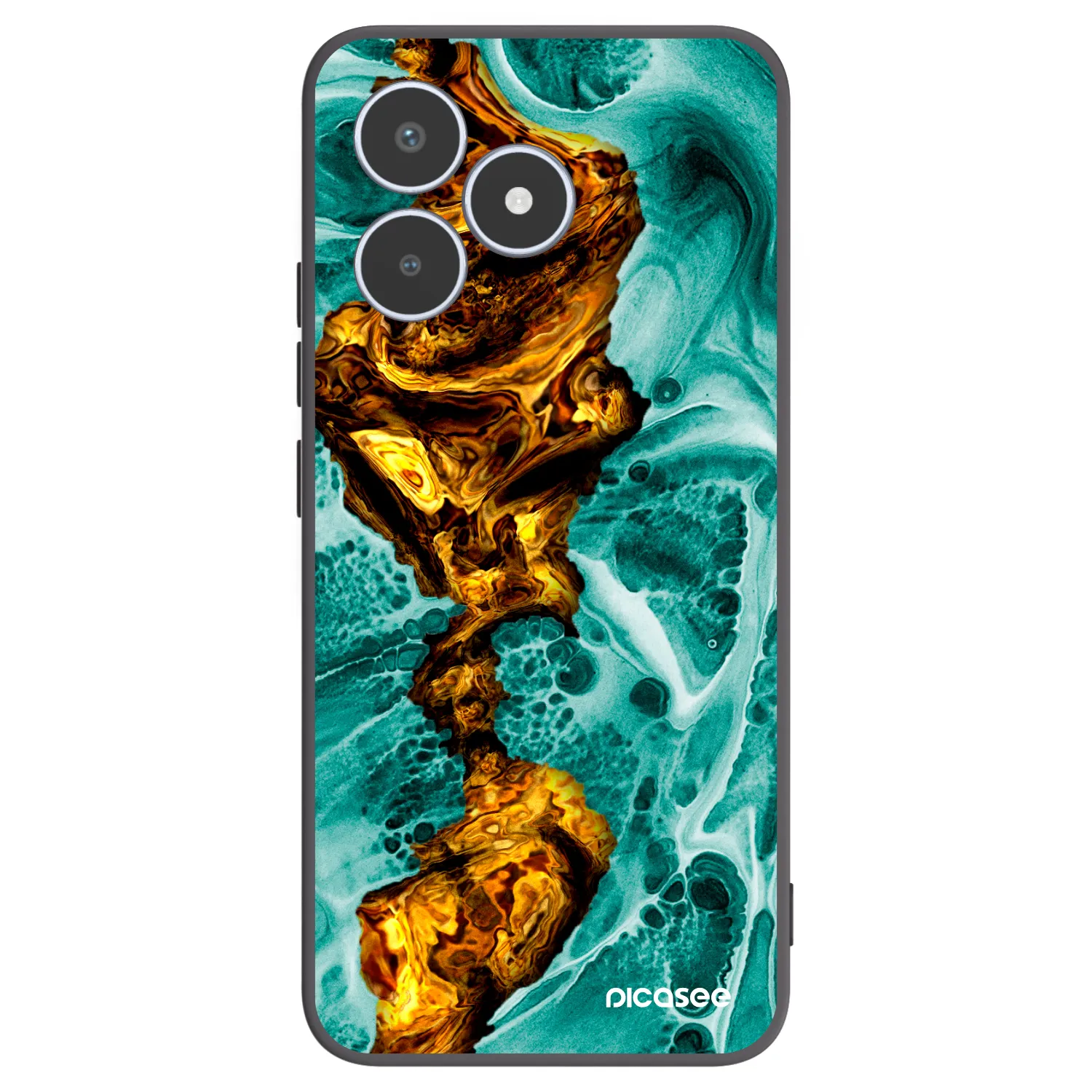 Picasee silikonowe czarne etui na Realme C53 - Goldsky