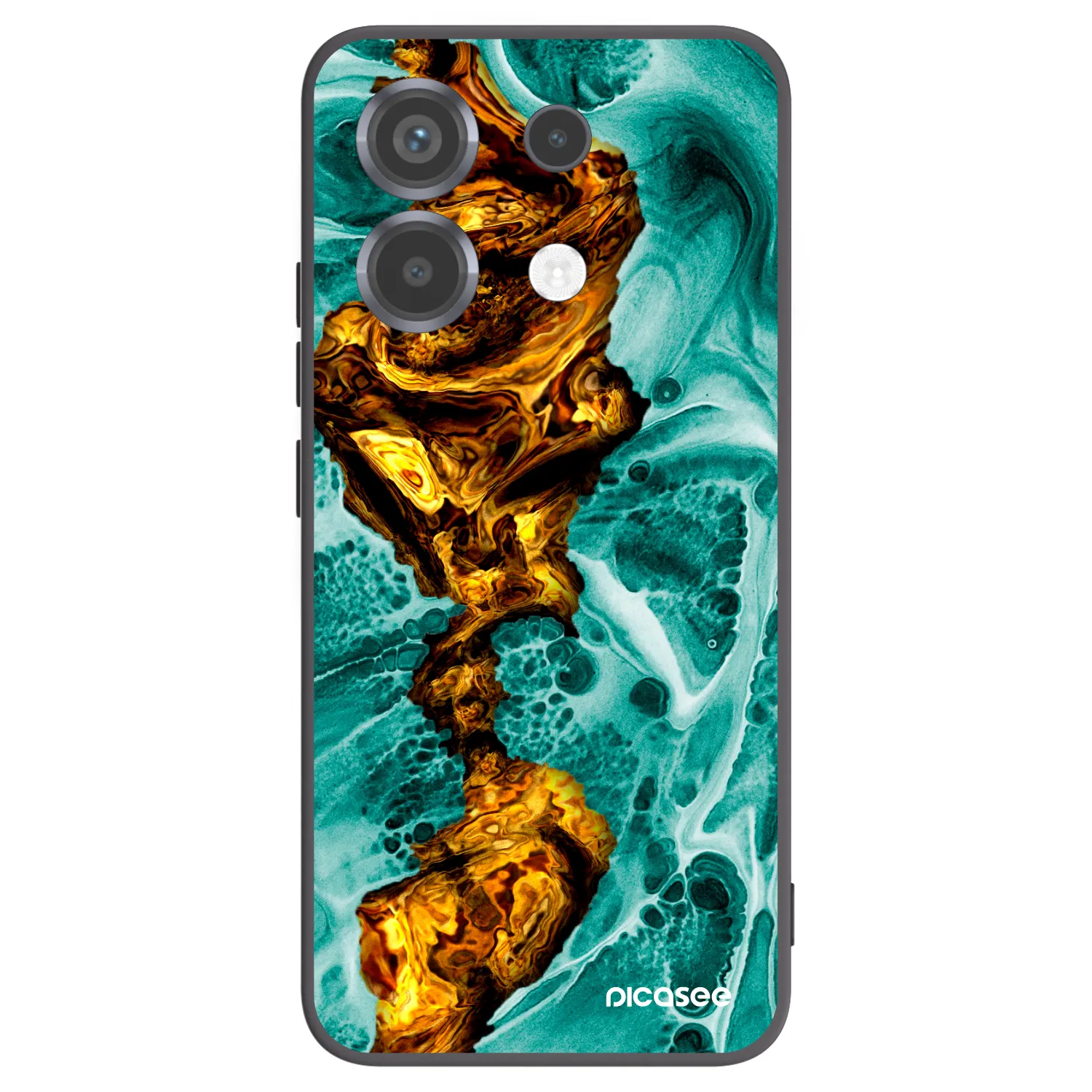 Picasee silikonowe czarne etui na Xiaomi Poco X6 - Goldsky