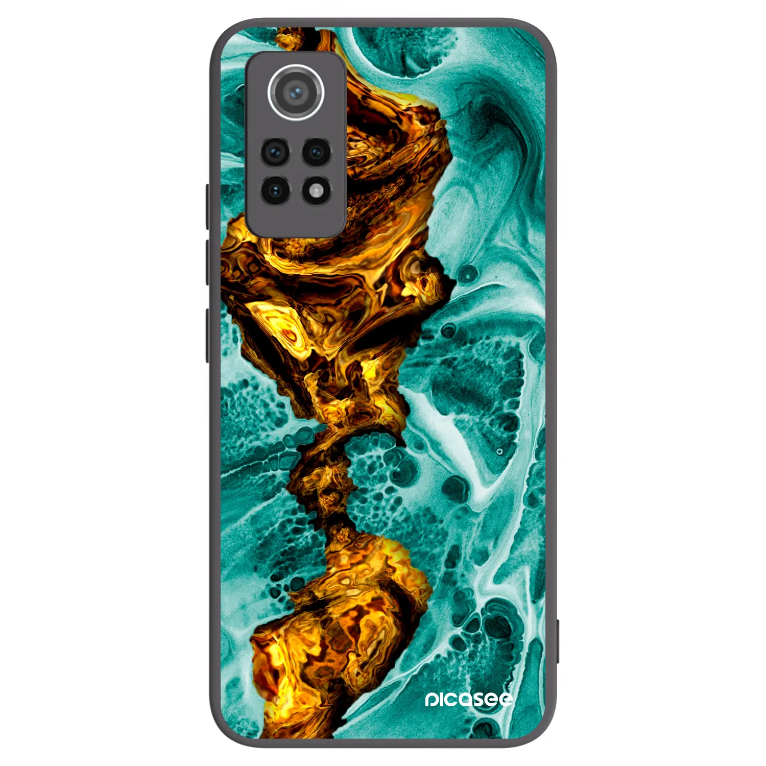 Picasee silikonowe czarne etui na Xiaomi Redmi Note 12 Pro 4G - Goldsky