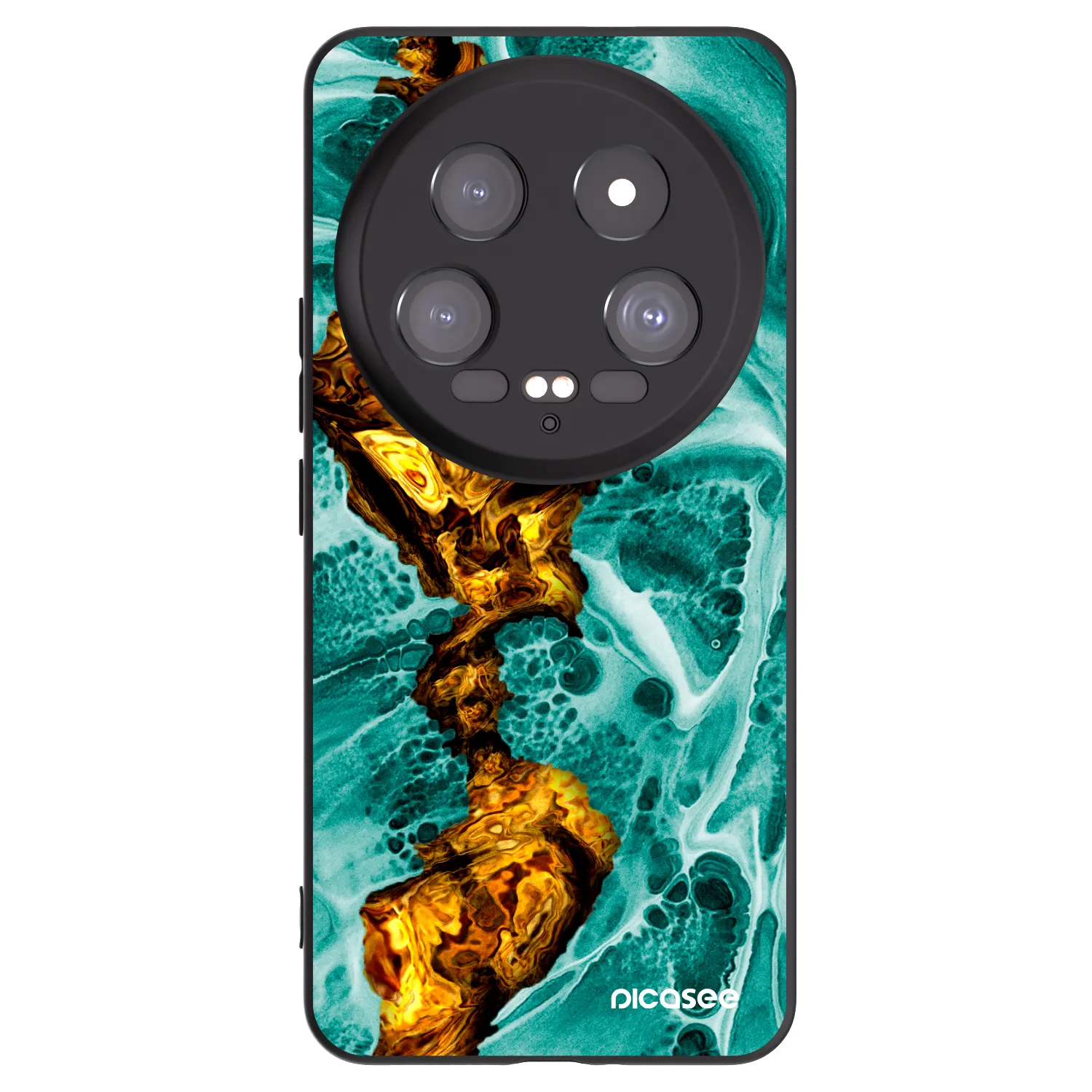 Picasee silikonowe czarne etui na Xiaomi 14 Ultra - Goldsky
