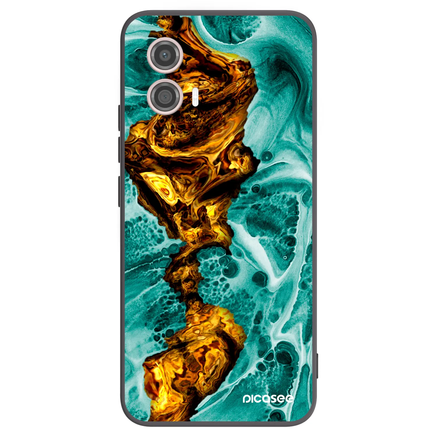 Picasee silikonowe czarne etui na Motorola Moto G53 5G - Goldsky