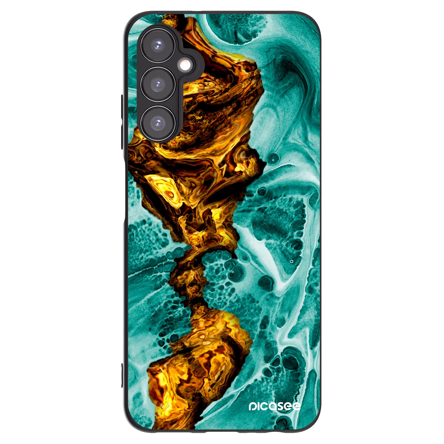 Picasee silikonowe czarne etui na Samsung Galaxy A05s A057G - Goldsky