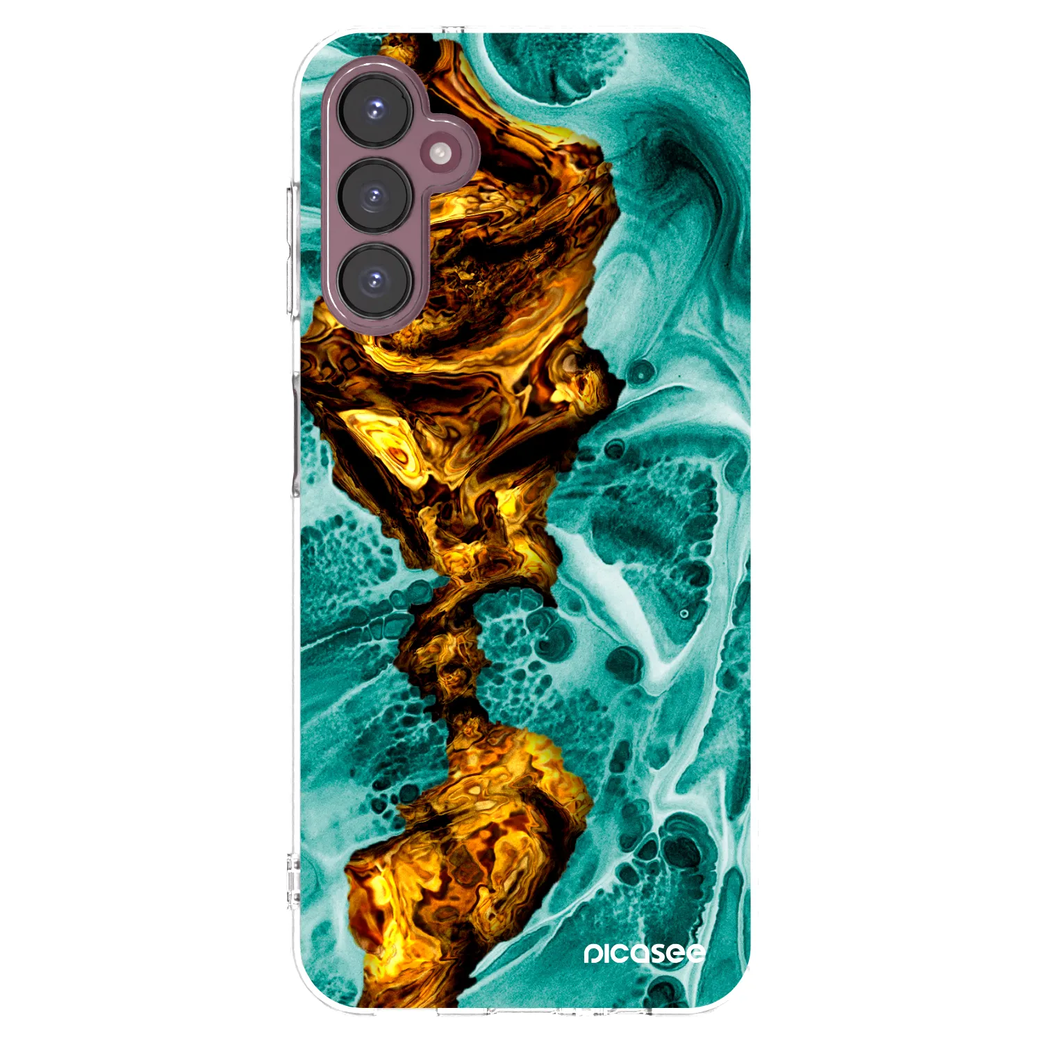 Picasee silikonowe przeźroczyste etui na Samsung Galaxy A05s A057G - Goldsky