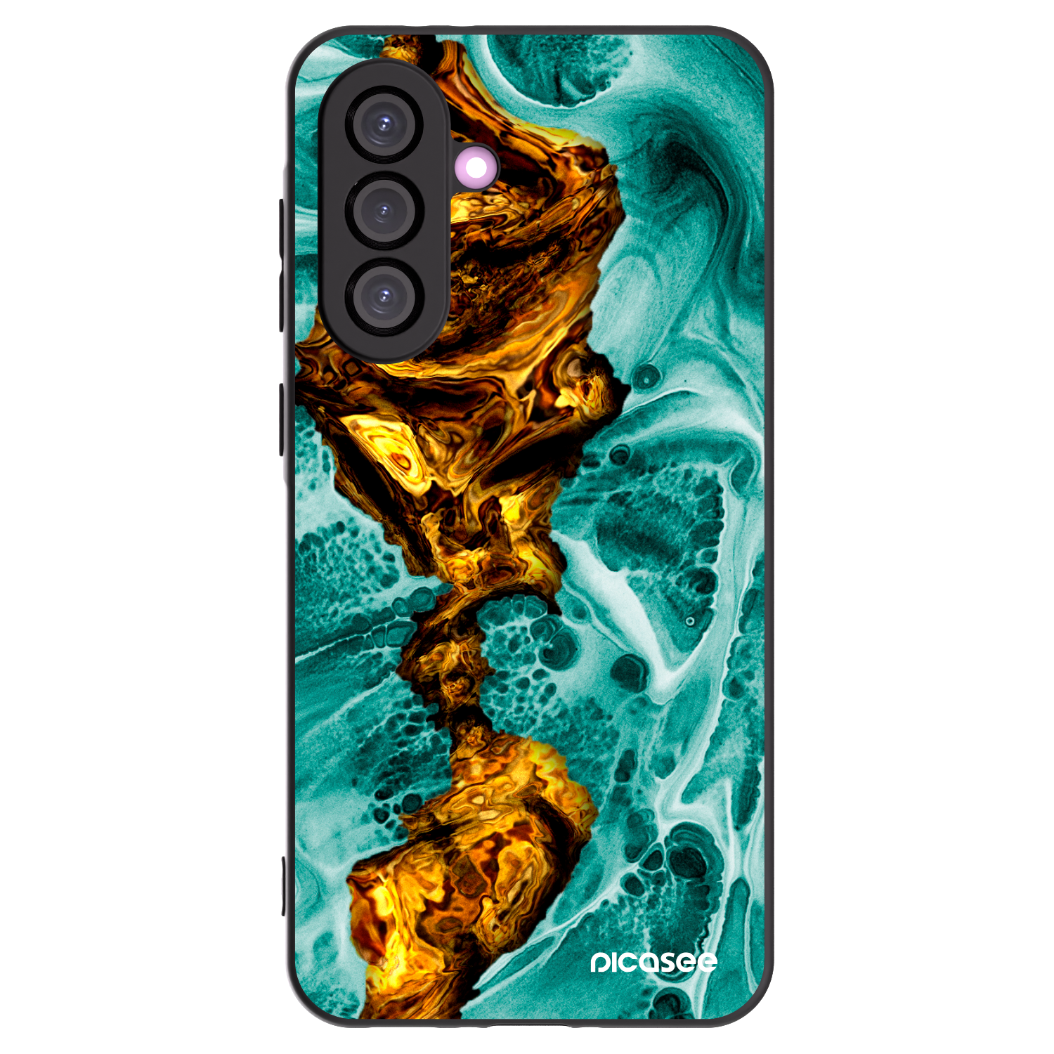 Picasee silikonowe czarne etui na Samsung Galaxy A36 5G - Goldsky