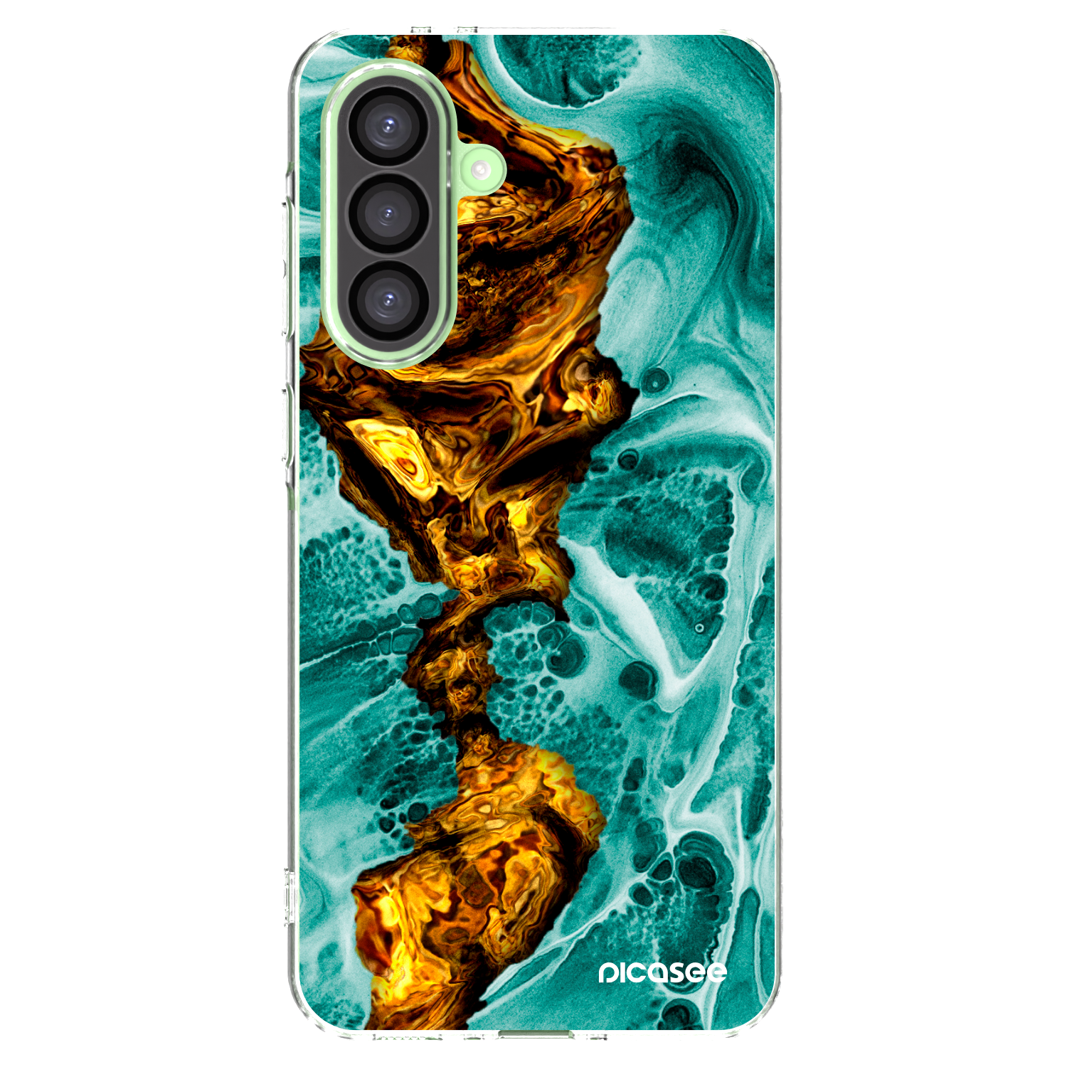 Picasee silikonowe przeźroczyste etui na Samsung Galaxy A26 5G A266B - Goldsky