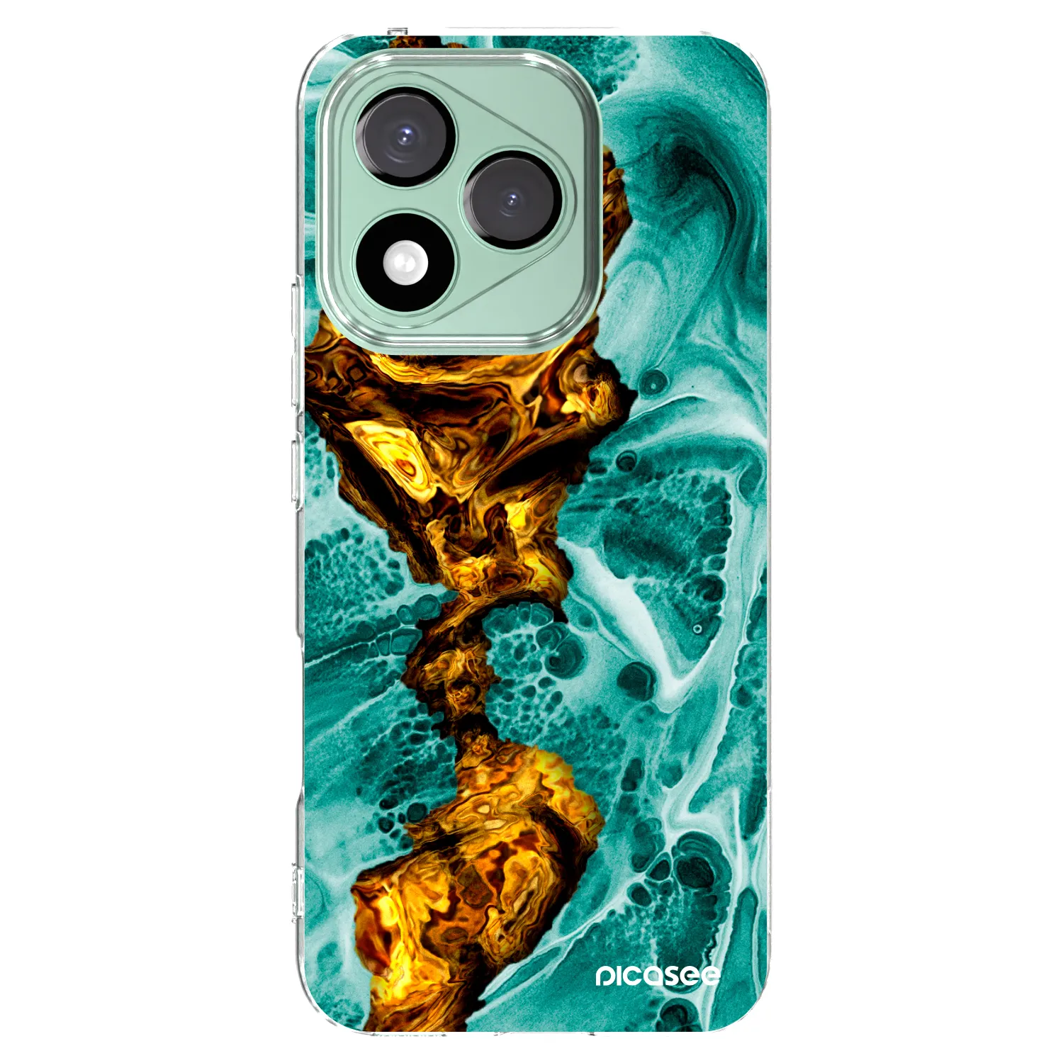 Picasee silikonowe przeźroczyste etui na Honor 400 Lite 5G - Goldsky