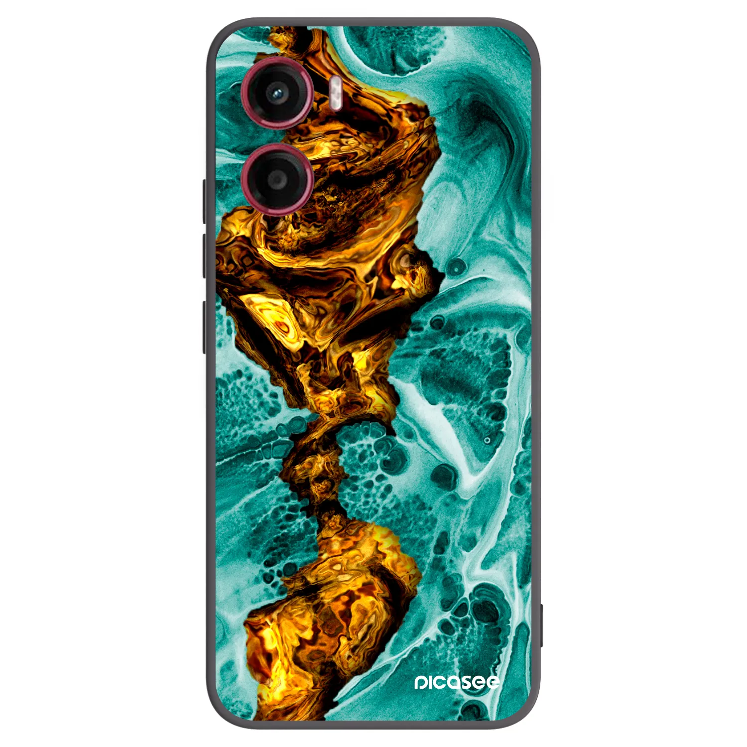 Picasee silikonowe czarne etui na Motorola Moto G05 - Goldsky