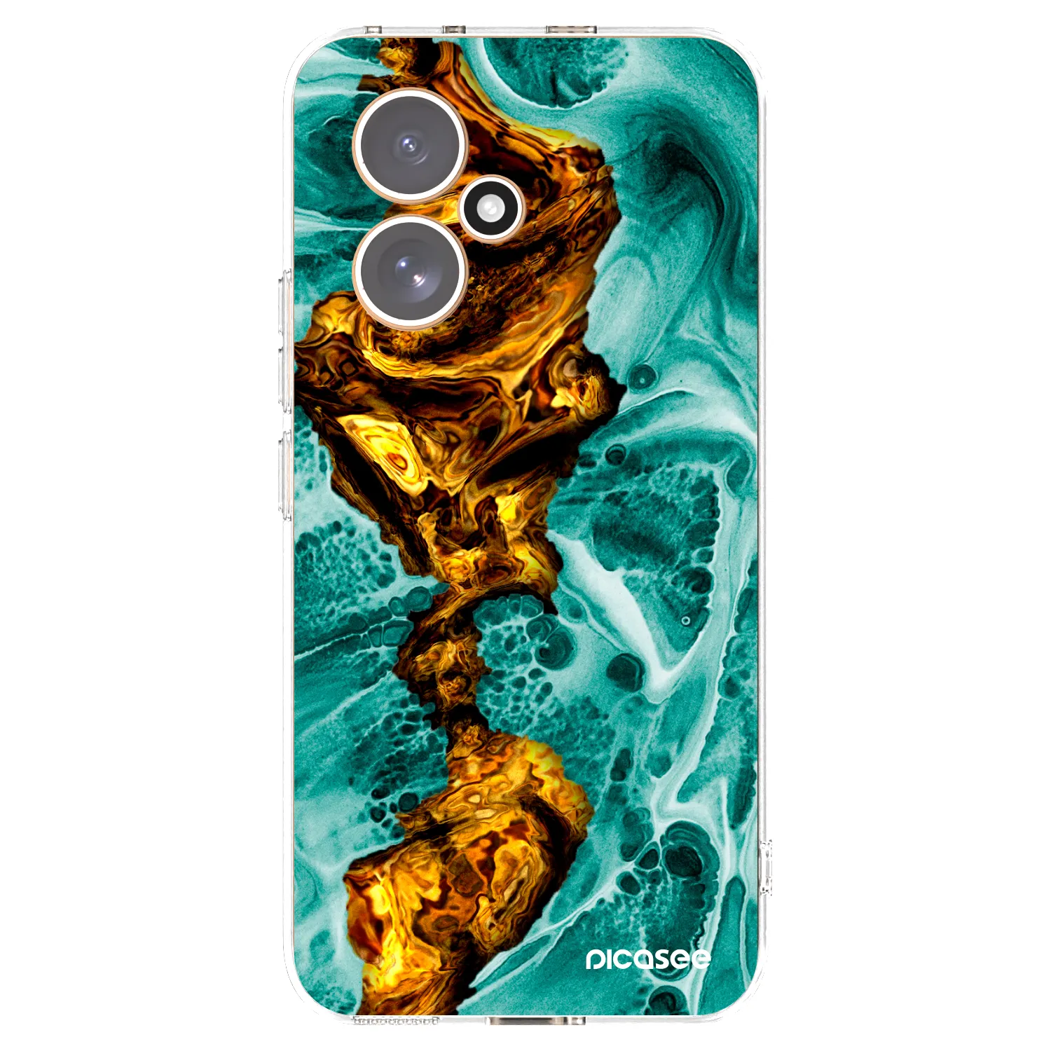 Picasee silikonowe przeźroczyste etui na Honor 400 5G - Goldsky