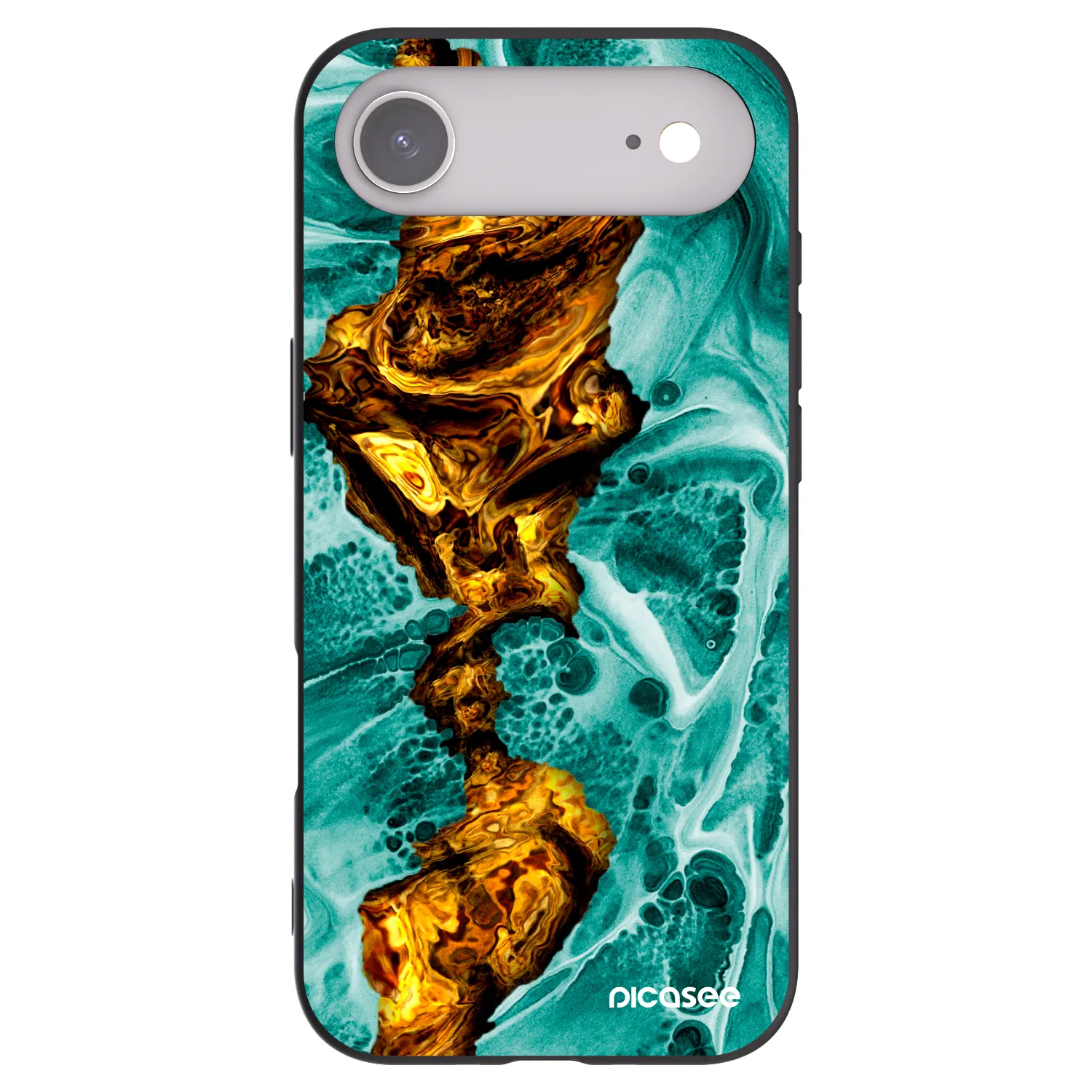 Picasee silikonowe czarne etui na Apple iPhone Air - Goldsky