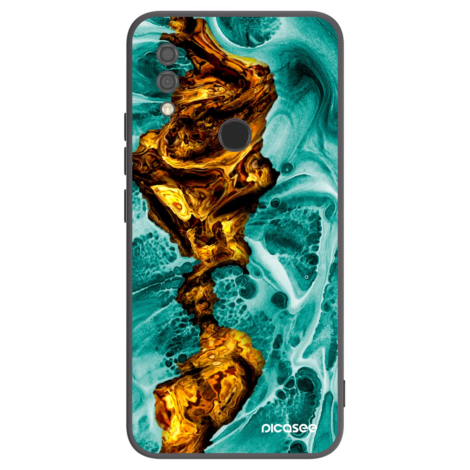 Picasee silikonowe czarne etui na Xiaomi Redmi 7 - Goldsky