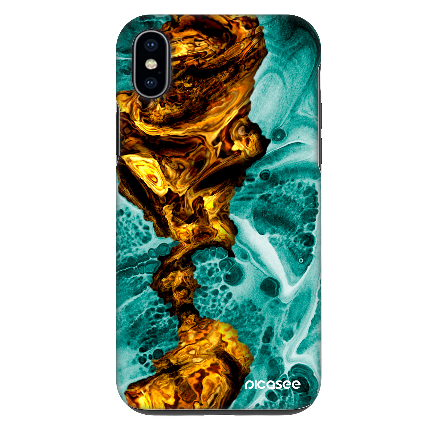 Picasee Fashion Case na Apple iPhone XS Max - Goldsky