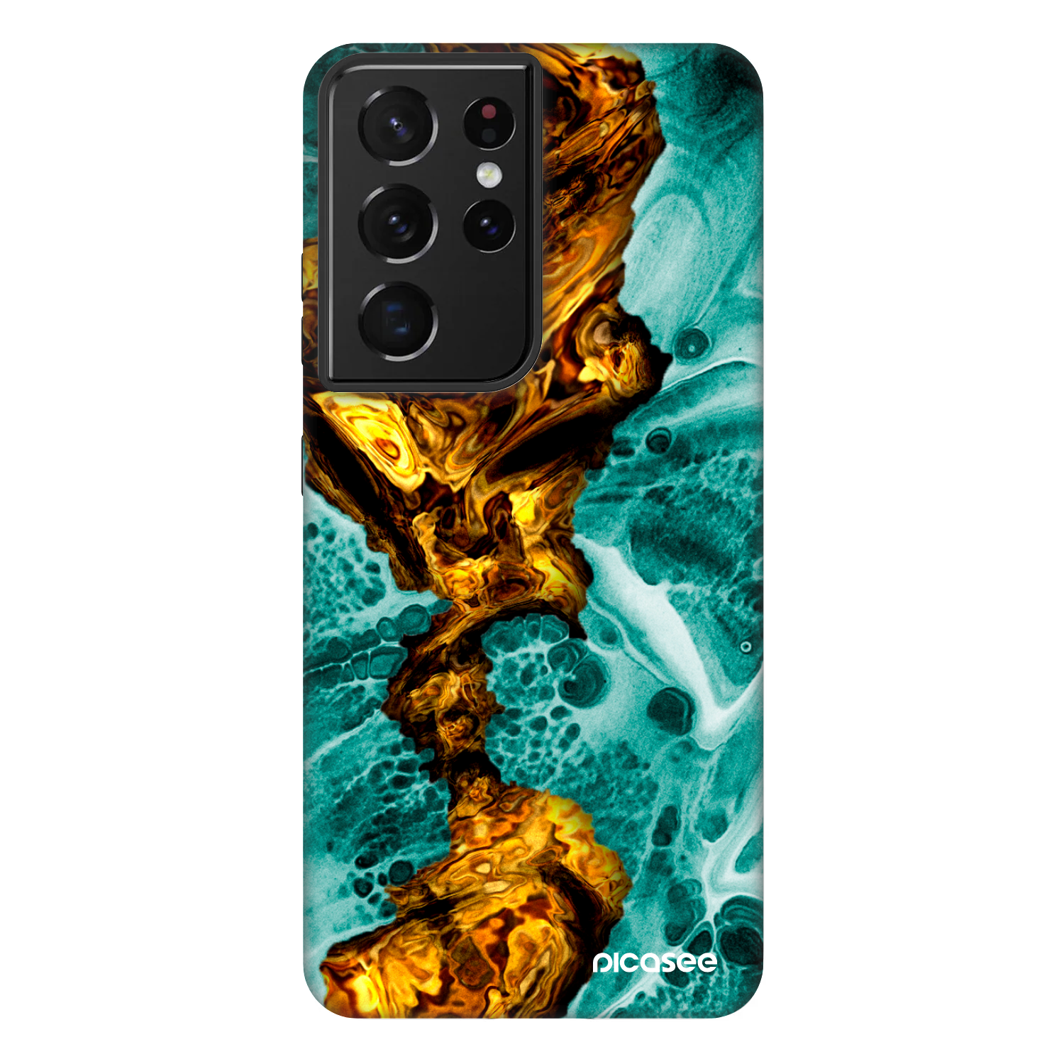 Picasee Fashion Case na Samsung Galaxy S21 Ultra 5G G998B - Goldsky