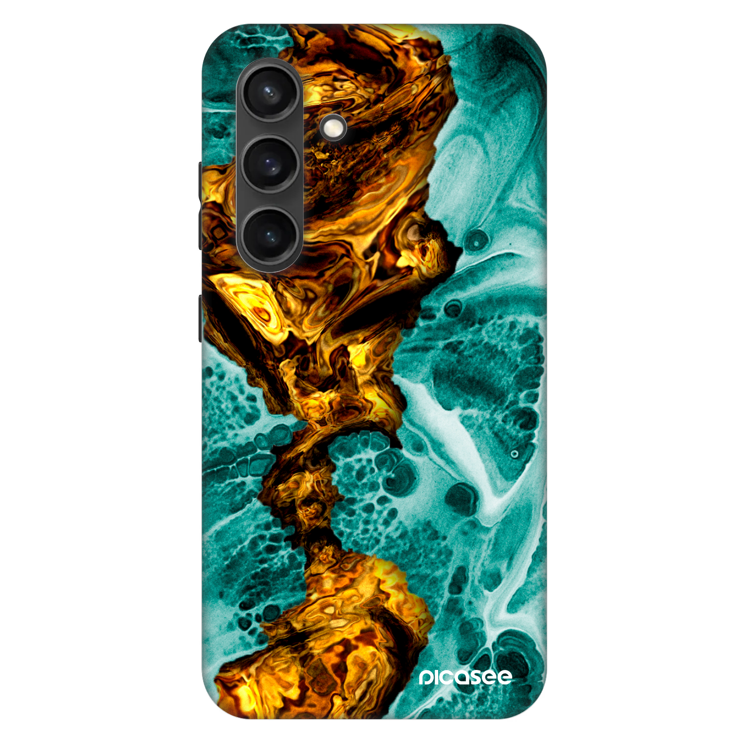 Picasee Fashion Case PowerShare pro Samsung Galaxy S24 S921B 5G - Goldsky