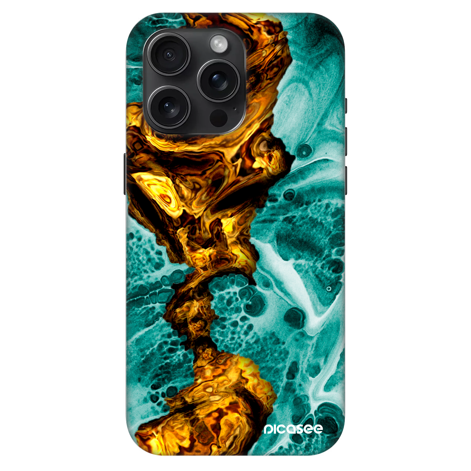 Picasee Fashion Case MagSafe na Apple iPhone 15 Pro Max - Goldsky