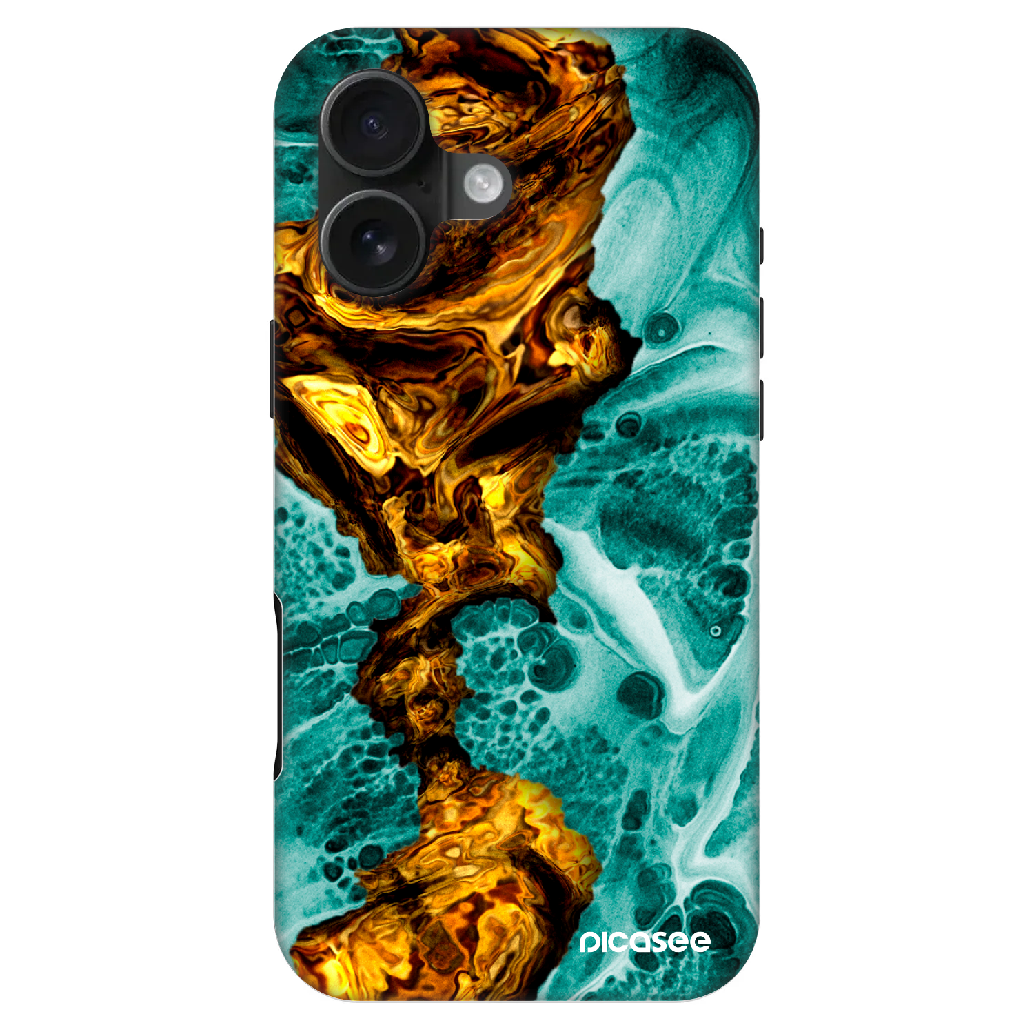 Picasee Fashion Case MagSafe na Apple iPhone 16 - Goldsky