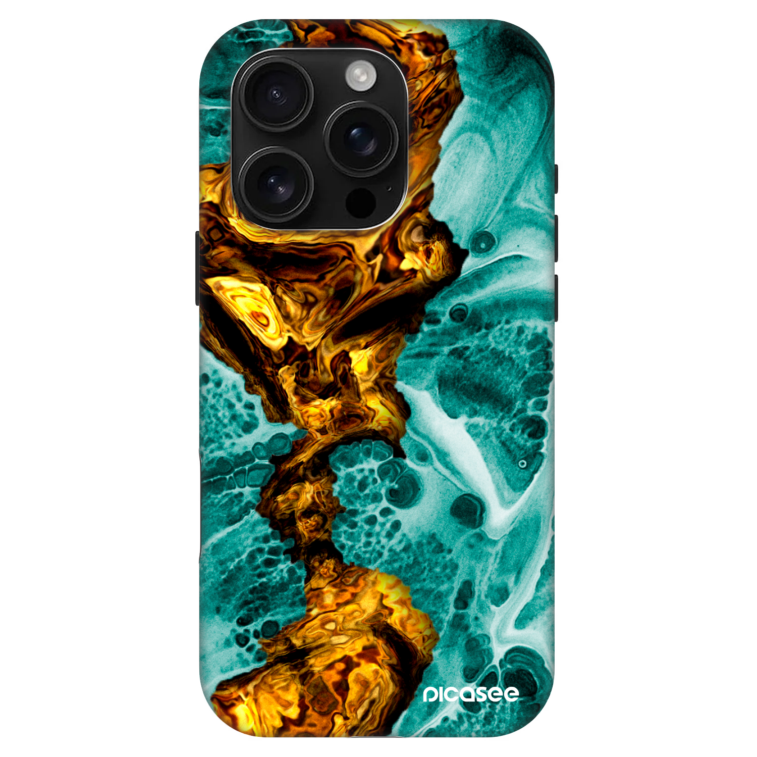 Picasee Fashion Case MagSafe na Apple iPhone 16 Pro - Goldsky