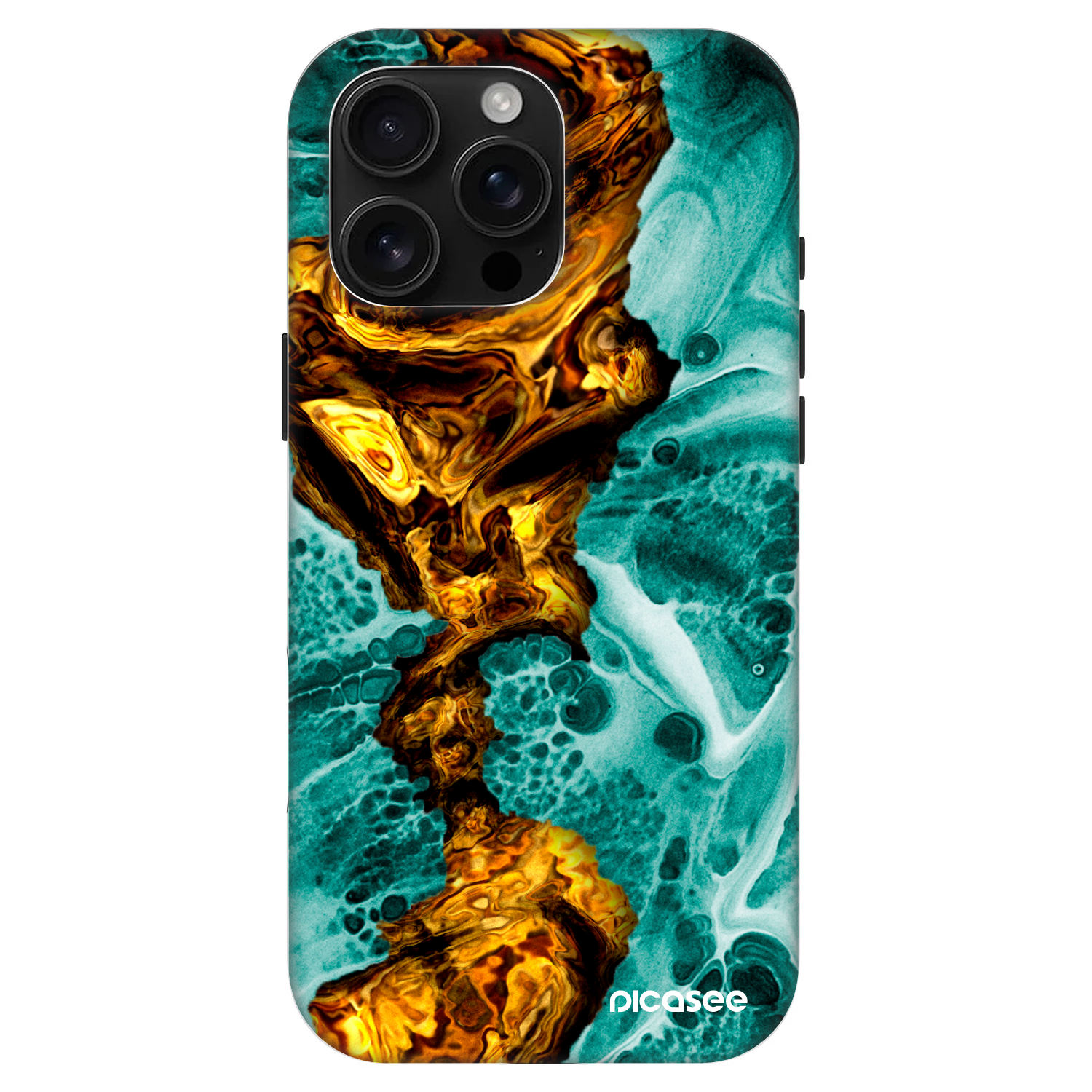 Picasee Fashion Case MagSafe na Apple iPhone 16 Pro Max - Goldsky
