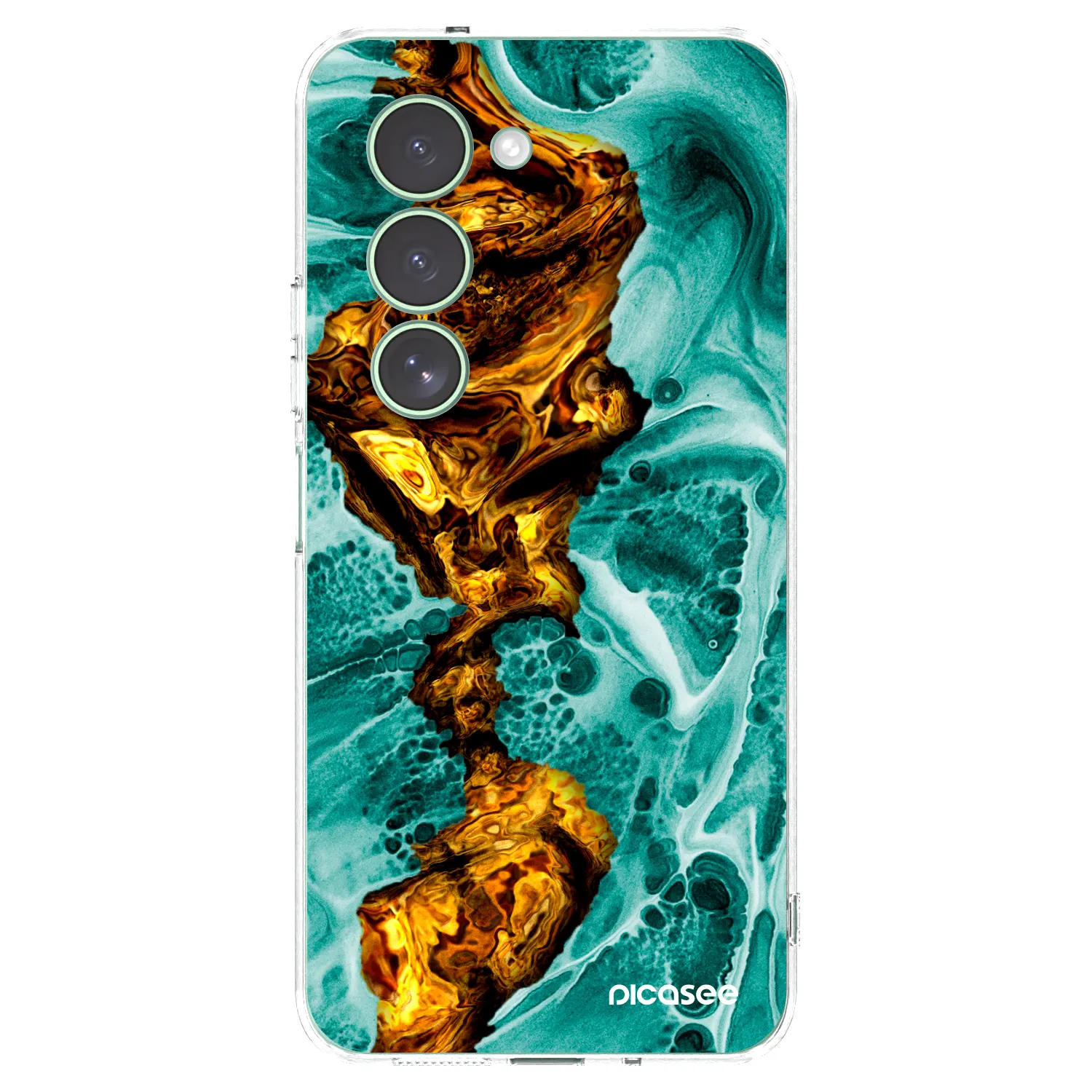 Picasee silikonowe przeźroczyste etui na Xiaomi Redmi 15 5G - Goldsky