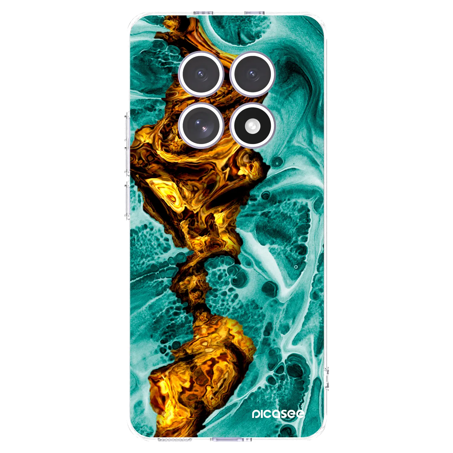 Picasee silikonowe przeźroczyste etui na Xiaomi Redmi Note 15 4G - Goldsky